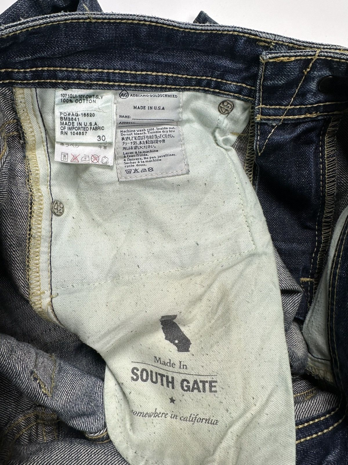 AG Adriano Goldschmied Adriano Goldschmied Safari Limited Tambourined Denim Jeans Size US 30 / EU 46 - 2 Thumbnail