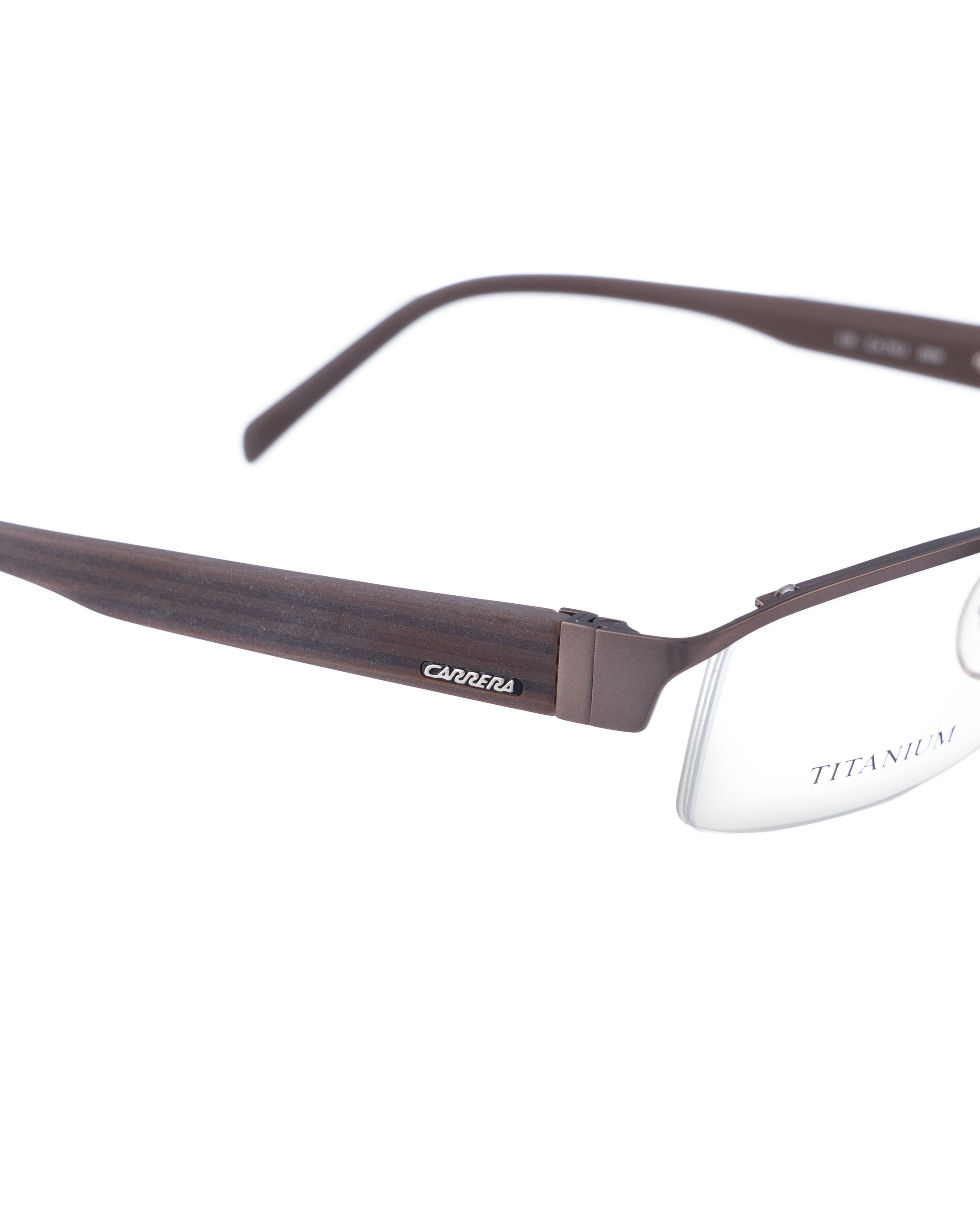 Carrera Carrera 90s Titanium Brown Half Rim Glasses Size ONE SIZE - 3 Thumbnail