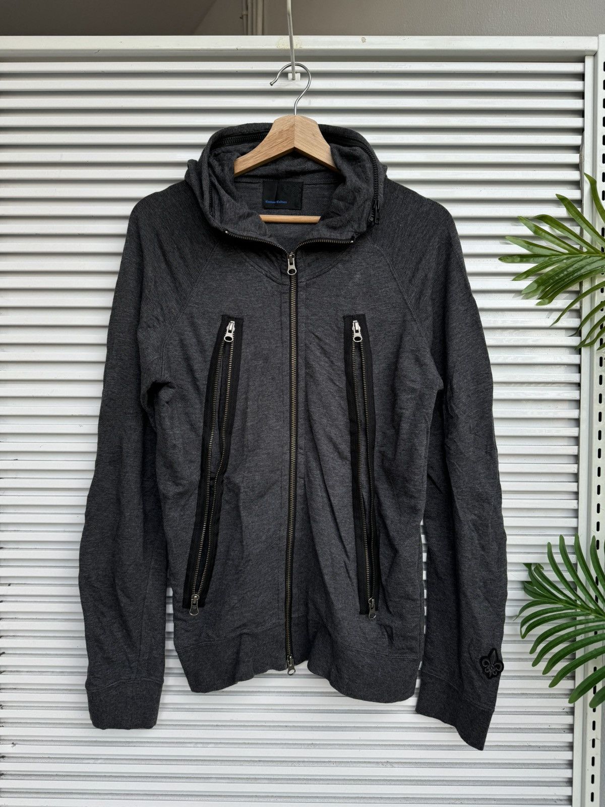 Japanese Brand Custom Culture Skulls Punk Poem Zipped Sweater Hoodie Size US M / EU 48-50 / 2 - 9 Thumbnail
