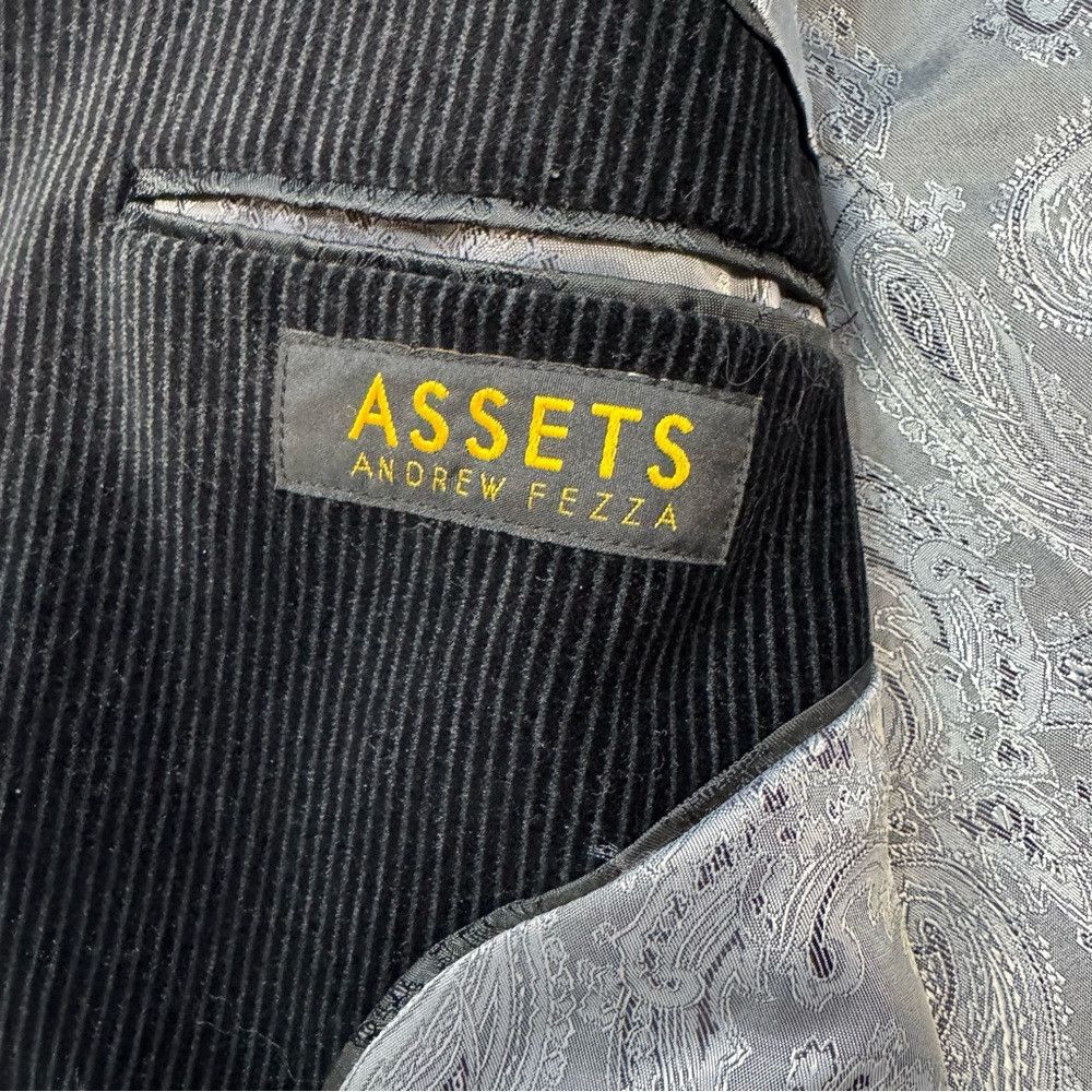 Andrew Fezza Assets Andrew Fezza Black Corduroy Blazer Size 38R Size 38R - 5 Thumbnail