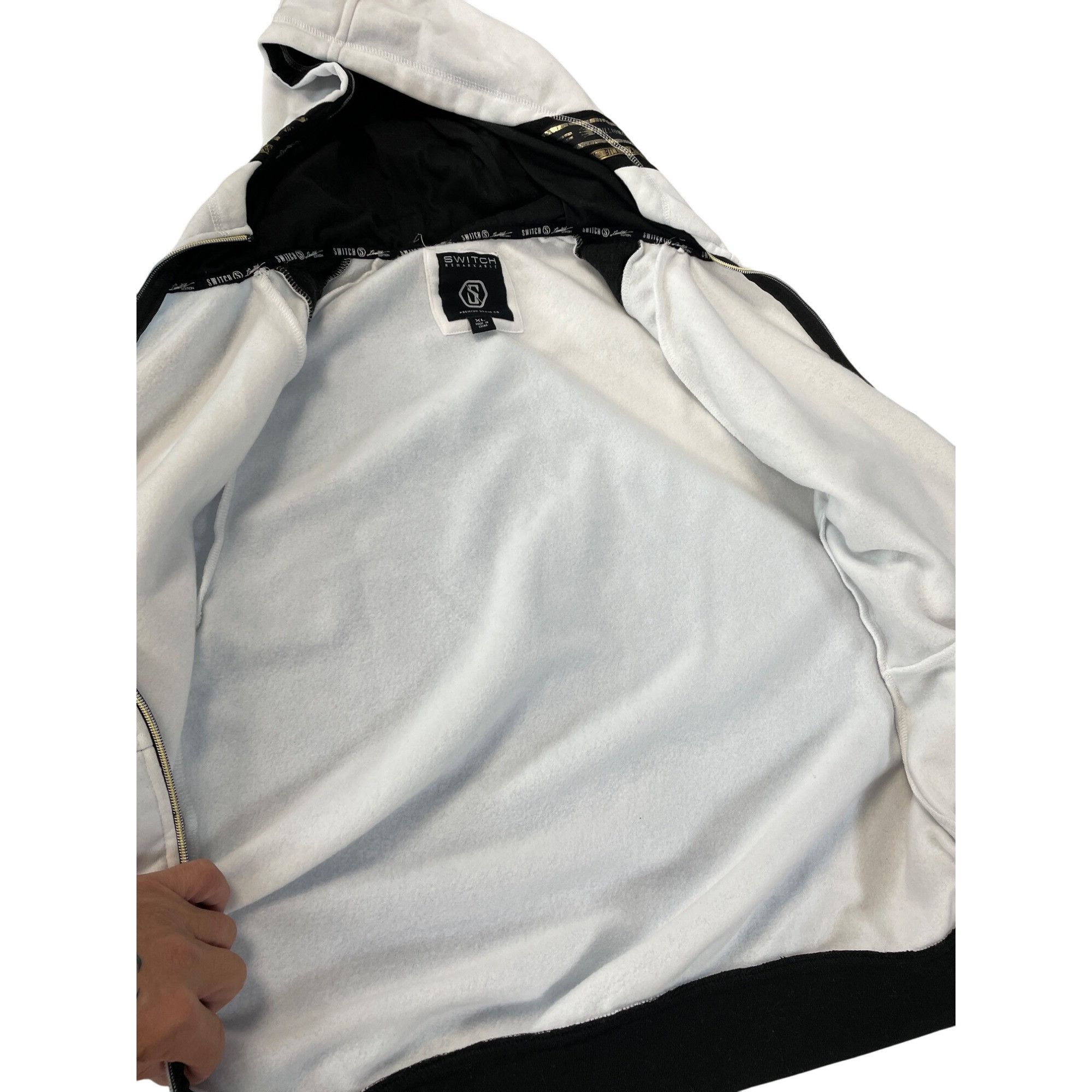 Other Switch Remarkable Billionaires Club mens White Black Hoodie Size US XL / EU 56 / 4 - 12 Thumbnail