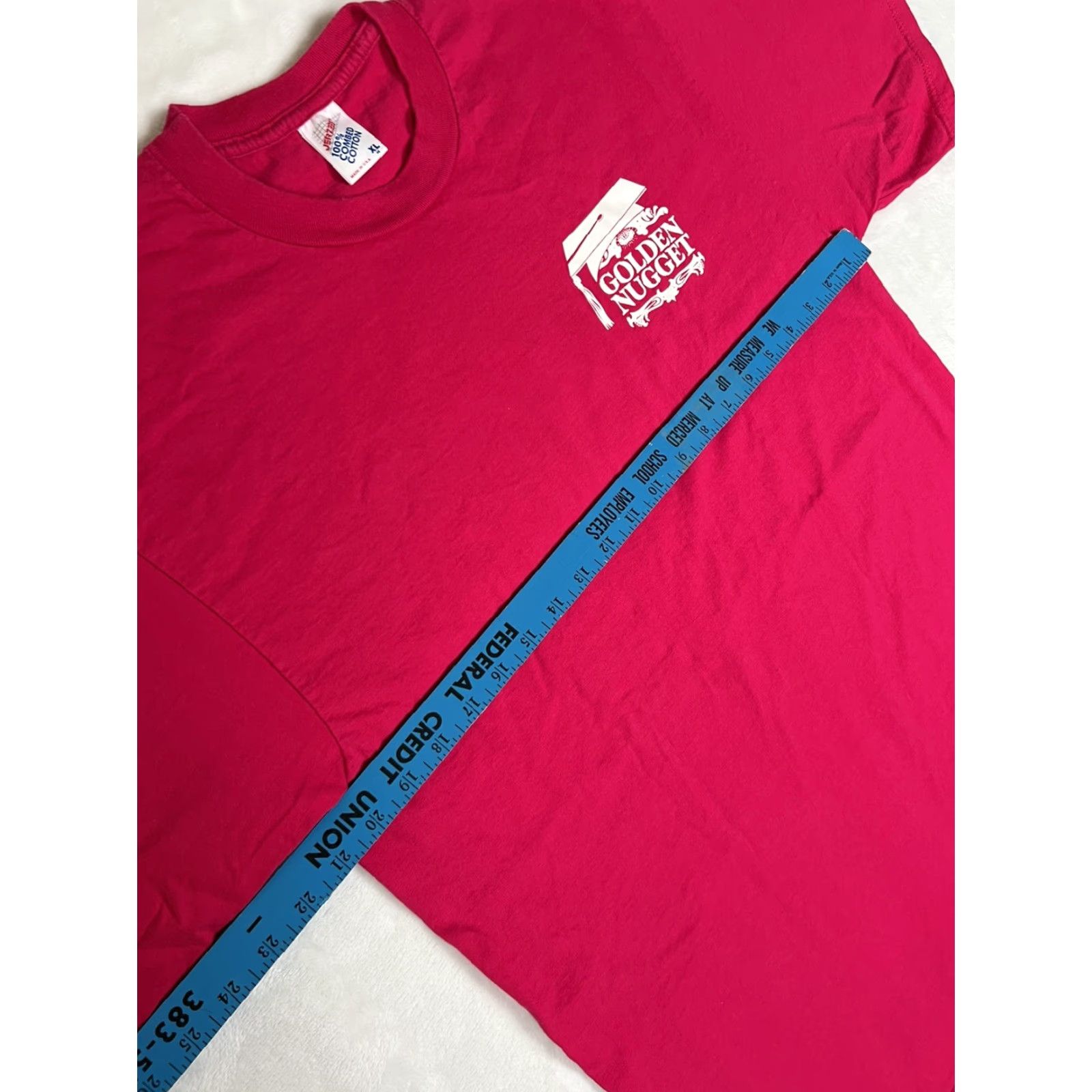 Jerzees VINTAGE Golden Nugget The Mirage Las Vegas T-Shirt XL 90s Made in USA Size US XL / EU 56 / 4 - 6 Thumbnail