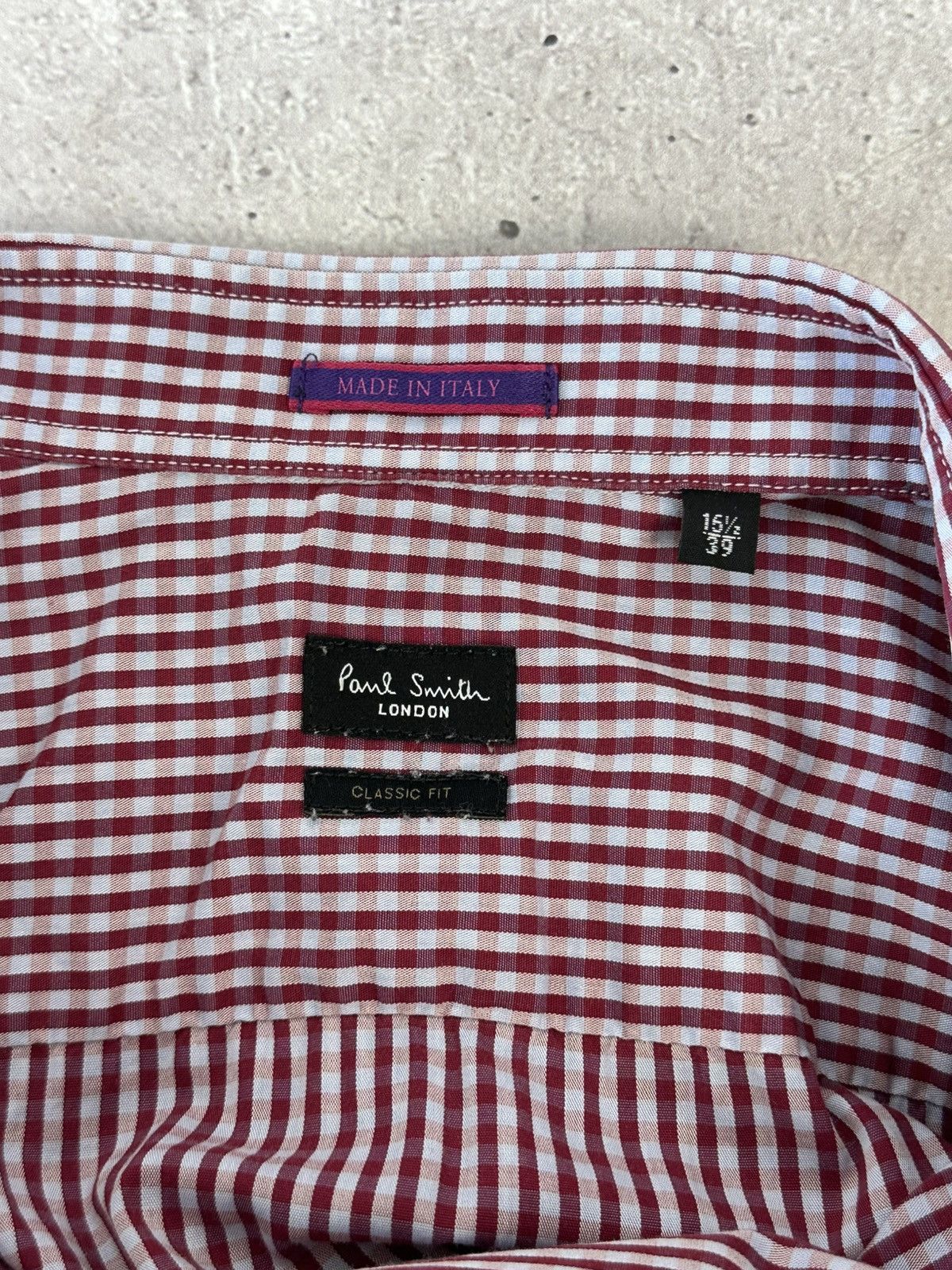 Paul Smith Paul Smith Classic Fit Check Made in Italy Long Sleeve Shirt Size US L / EU 52-54 / 3 - 8 Thumbnail