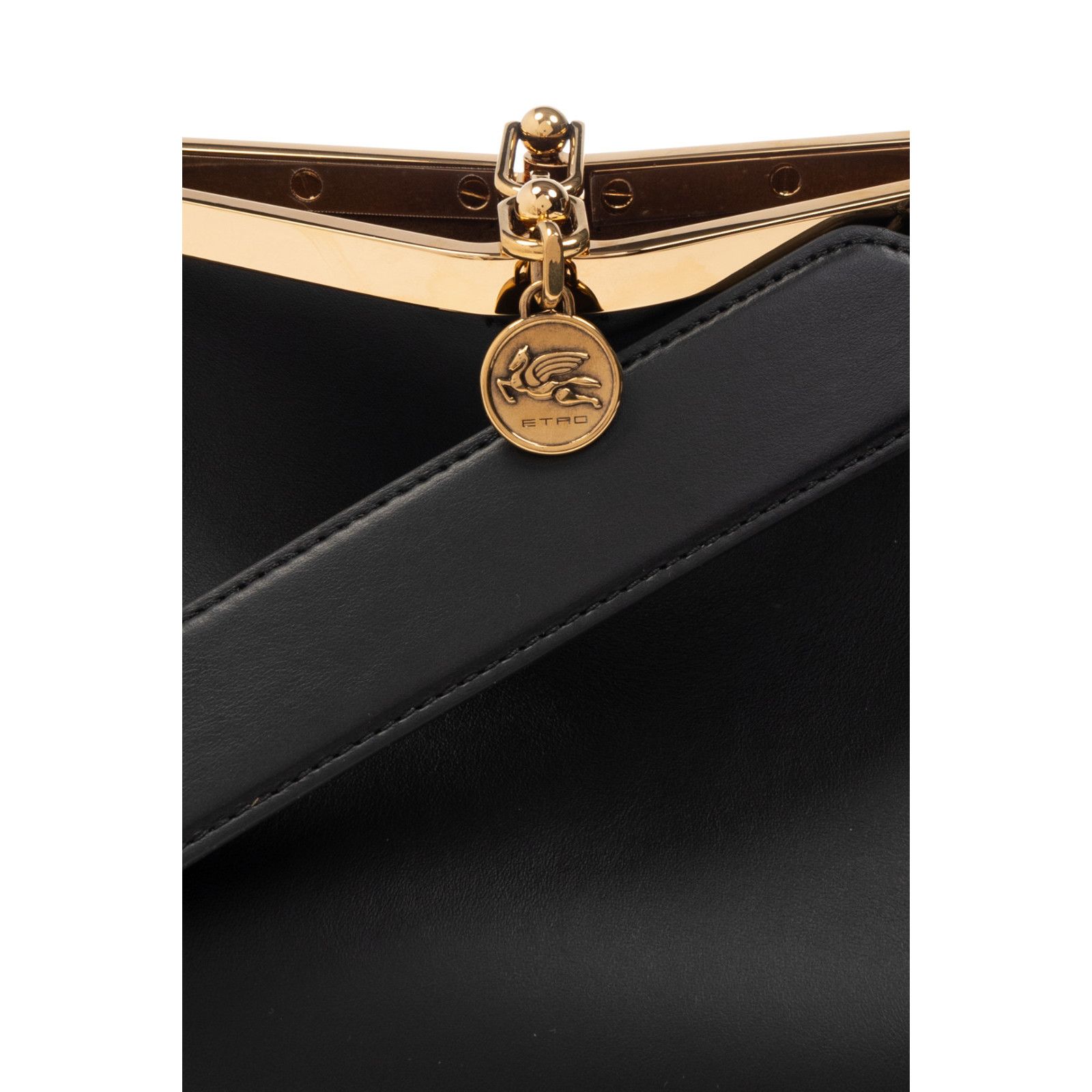 Etro ETRO Vela Medium Black Leather Shoulder Bag New And Authenti Size ONE SIZE - 5 Thumbnail