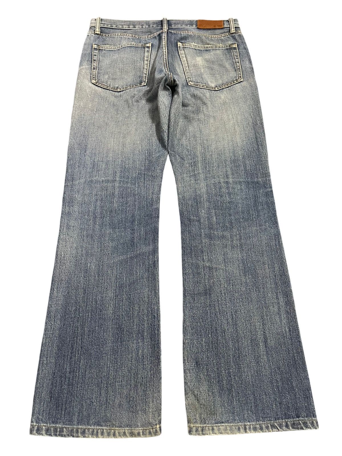 Uniqlo Vintage Japanese Uniqlo Blue Faded Wash Distress Baggy Jeans Size US 32 / EU 48 - 2 Thumbnail
