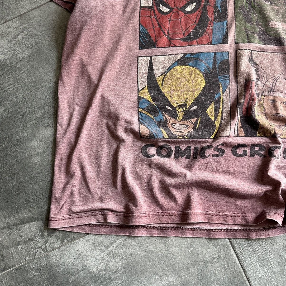 Marvel Comics × Vintage Vintage Dc Comics T-shirts Marvel Comics Big Logo Trashed Size US XXL / EU 58 / 5 - 6 Thumbnail
