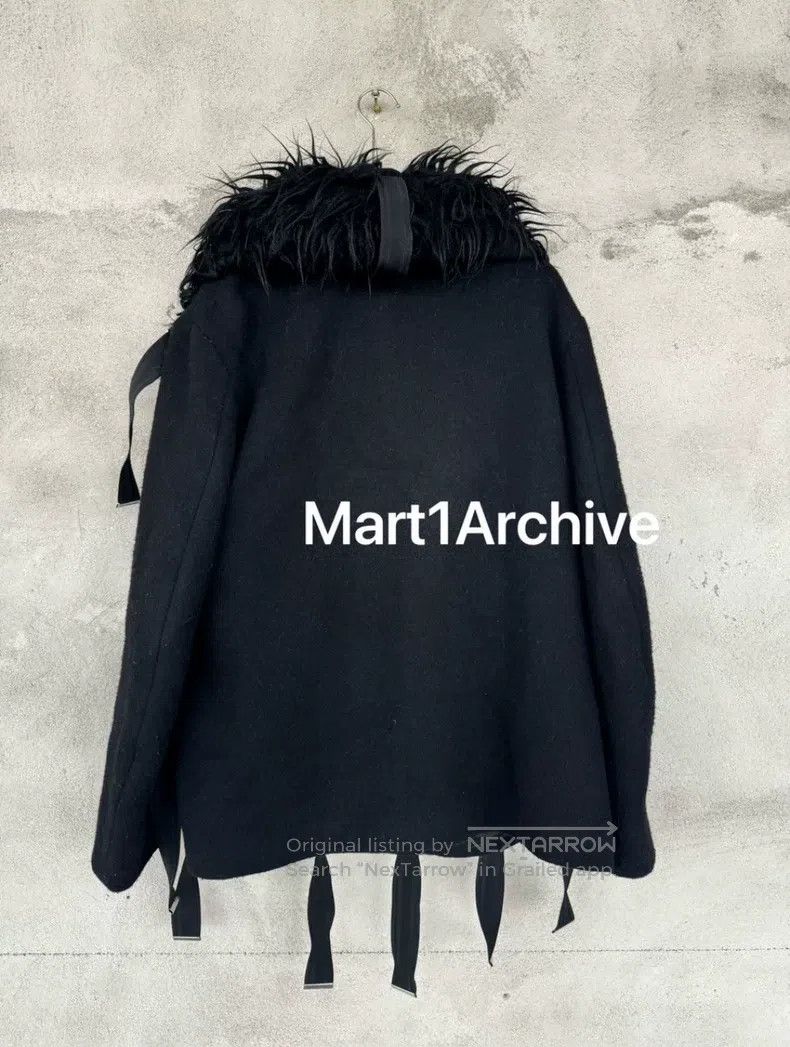 Walter Van Beirendonck Walter Van Beirendonck Leather fur bound woolen coat Size US M / EU 48-50 / 2 - 2 Thumbnail