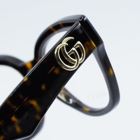 Gucci 🕶️ New Gucci GG1424O 006 Eyeglasses - Dark Havana Frame Size ONE SIZE - 7 Thumbnail