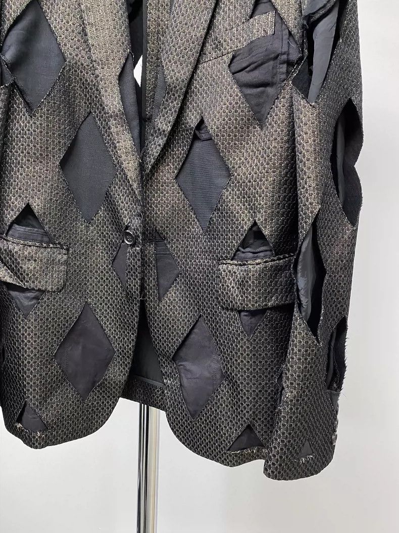 Comme des Garcons Comme Des Garcons Diamond cutout suit jacket Size US M / EU 48-50 / 2 - 6 Thumbnail
