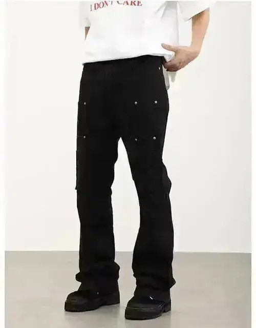 Japanese Brand Wide Leg Cargo Utility Jeans Size US 32 / EU 48 - 1 Thumbnail