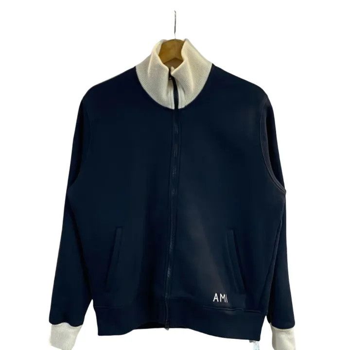 AMI AMI Paris High Neck Embroidered Jacket 0079 Size US XL / EU 56 / 4 - 1 Thumbnail