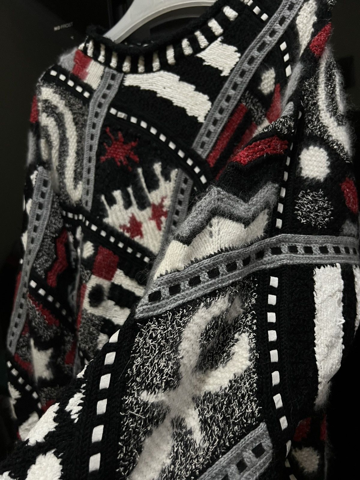 Yoshiyuki Konishi Archive Rare Artwork Yoshiyuki Konishi 3D Hand Knit Size US L / EU 52-54 / 3 - 6 Thumbnail