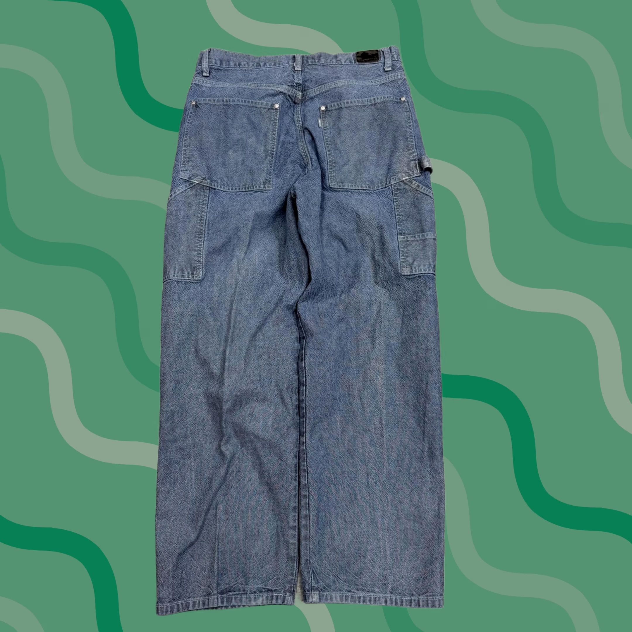 Levi's VINTAGE Levi's Silvertab Jeans Mens 33x32 Blue Relaxed Straight Carpenter Denim Jeans Size US 33 - 1 Thumbnail