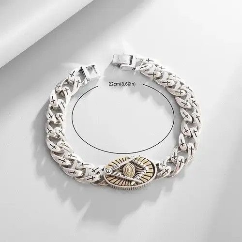 Vintage Vintage Masonic Symbol Bracelet Size ONE SIZE - 2 Thumbnail