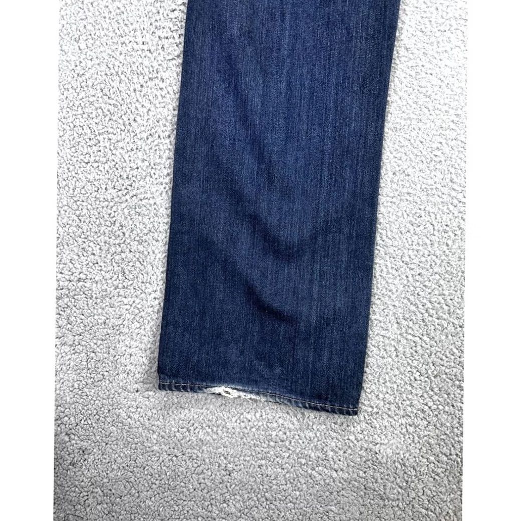 J.Crew J.CREW Jeans Womens 32 Blue Distressed Straight Leg Dark Washed Denim Casual Jeans Green? Size 24" / US 00 / IT 34 - 4 Thumbnail