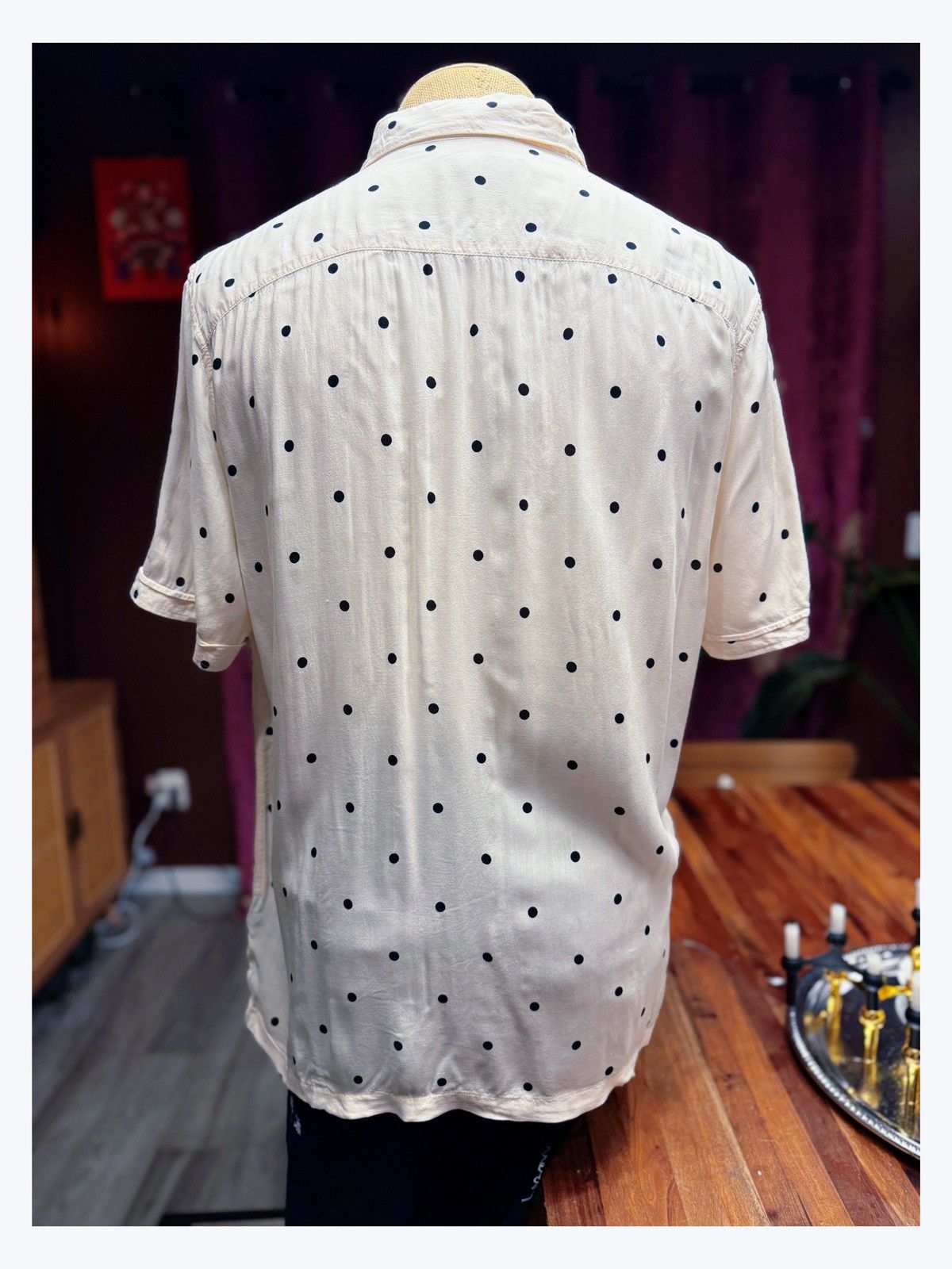 Allsaints AllSaints Men’s Polka Dot Button-Up Shirt Size US XXL / EU 58 / 5 - 7 Thumbnail