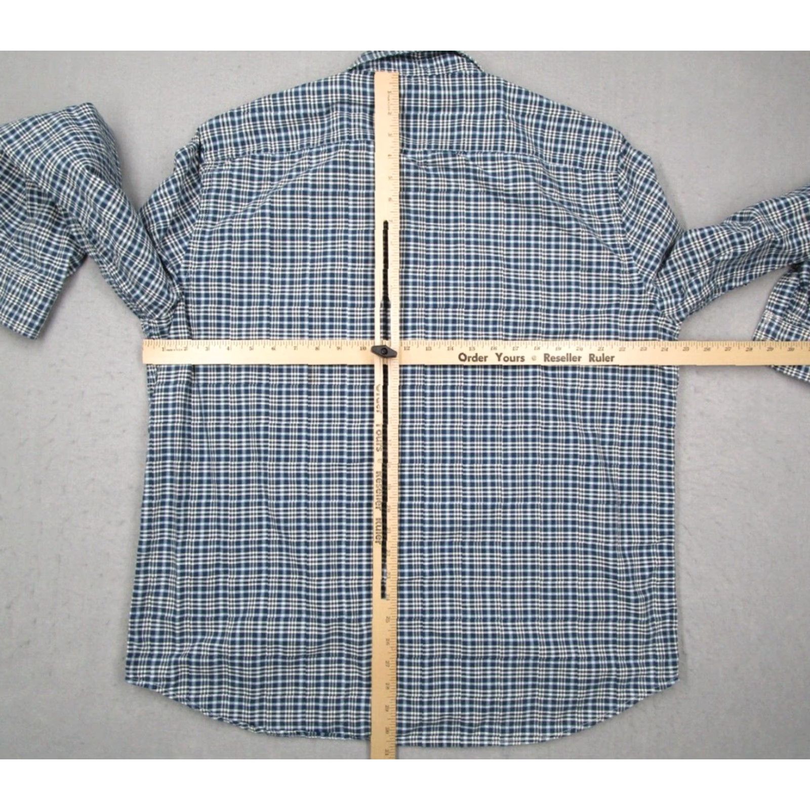 Ralph Lauren Vintage Ralph Lauren Denim & Supply Men's Blue Check Button-Up Shirt 2XL Casual Collared Long Sleeve Size US XXL / EU 58 / 5 - 6 Thumbnail