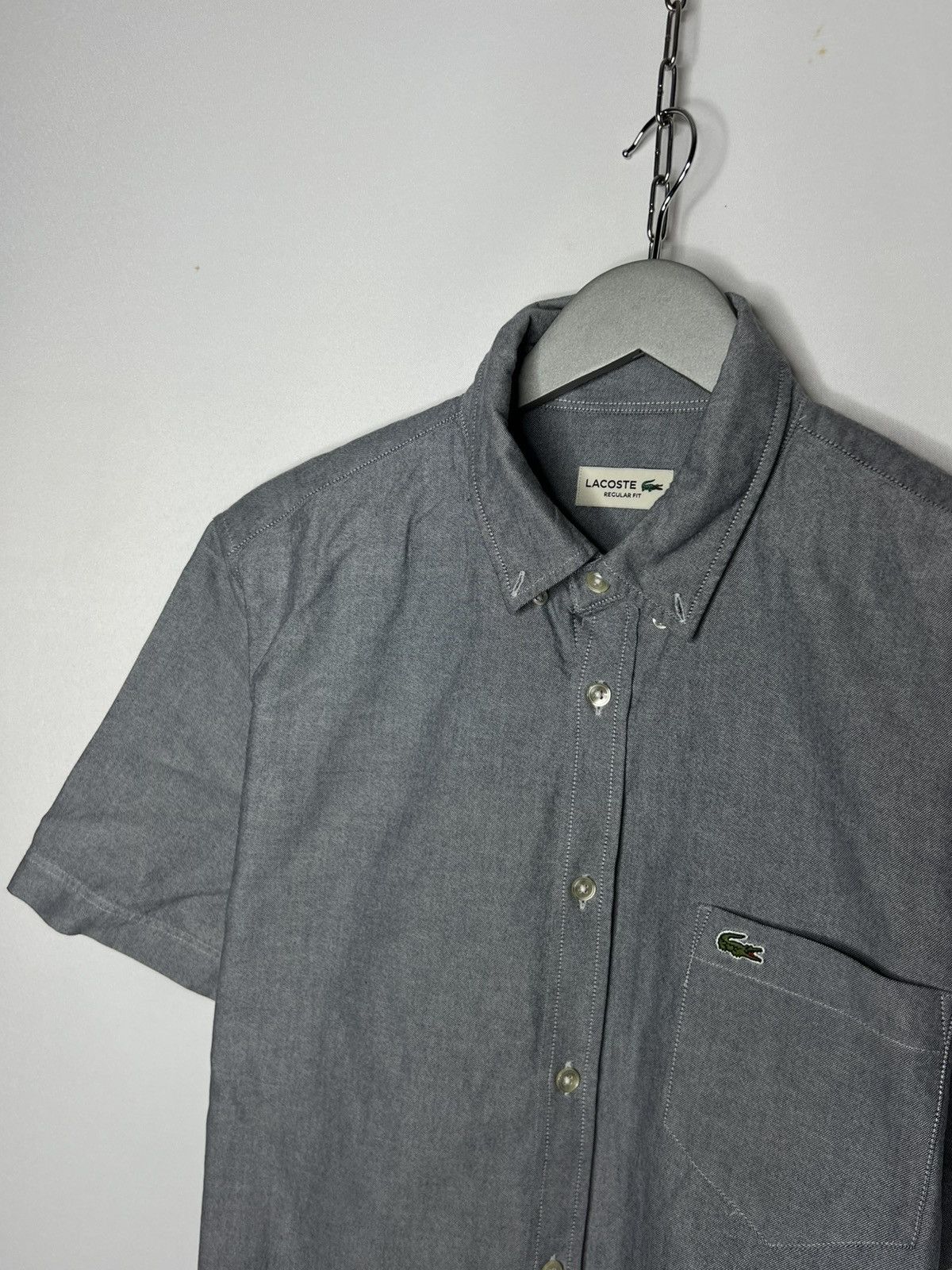 Lacoste Lacoste Luxury Short Sleeve Shirt Button Up Tee Size US L / EU 52-54 / 3 - 7 Thumbnail