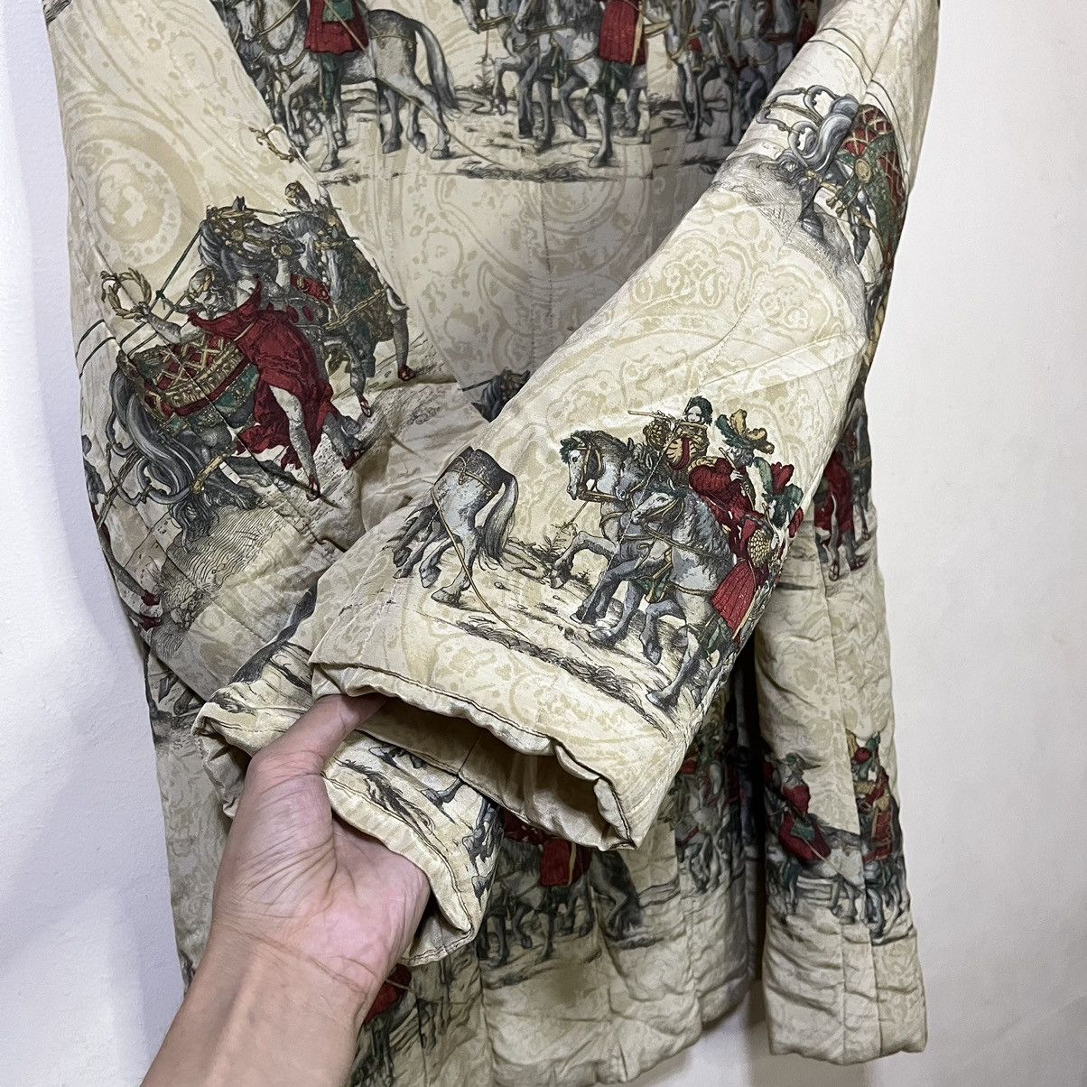 Burberry Vintage Burberrys Classic Horseman Design Silk Jacket Size US L / EU 52-54 / 3 - 8 Thumbnail