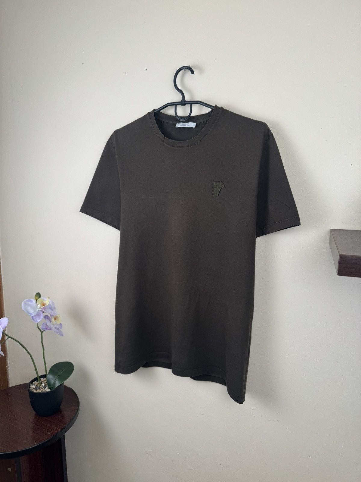 Versace Versace Collection T-Shirt Men Dark Green Logo Size S Olive Size US S / EU 44-46 / 1 - 4 Thumbnail