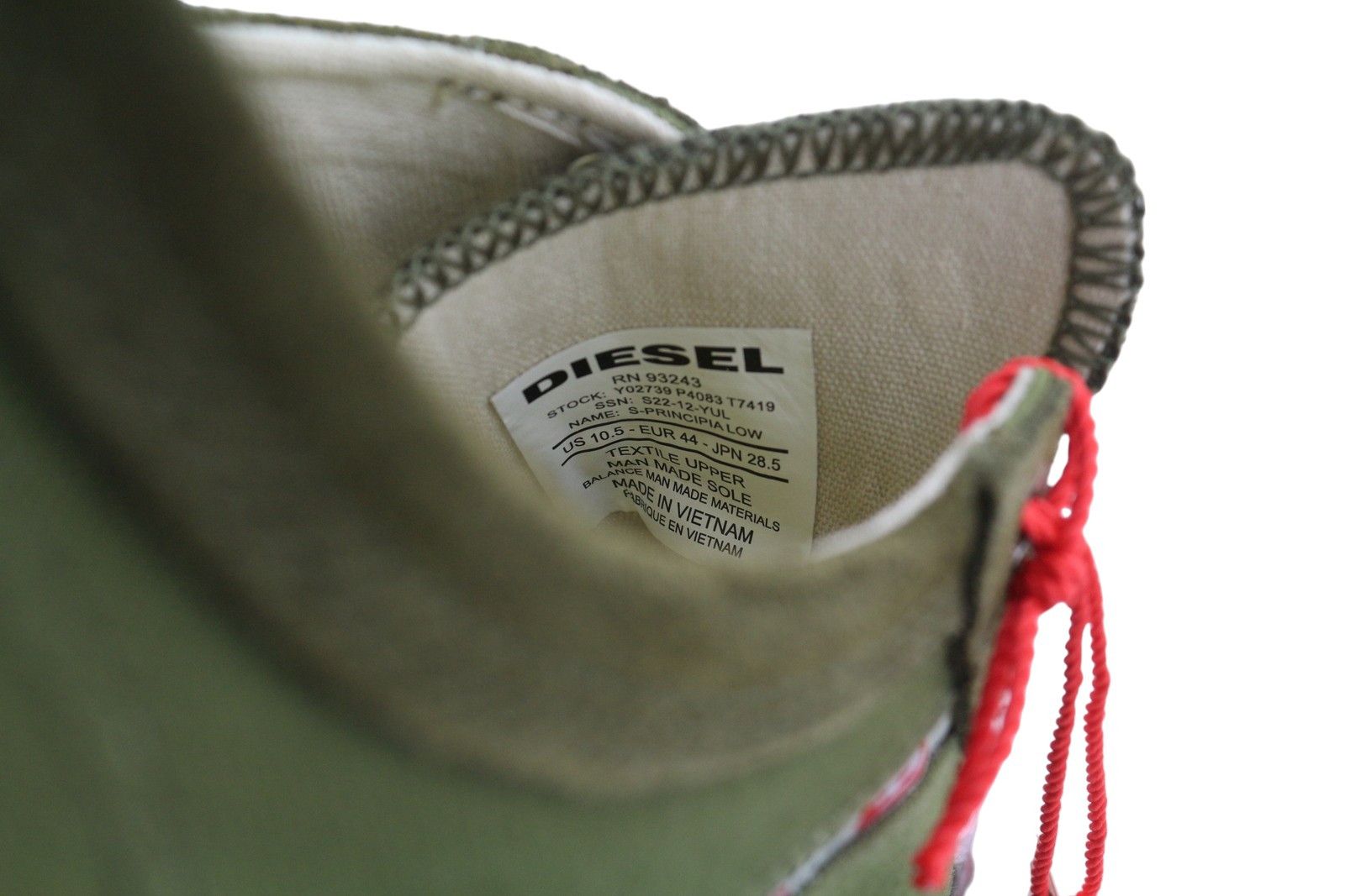 Diesel S-PRINCIPIA LOW EU44 Green 41093 Size US 11 / EU 44 - 11 Thumbnail