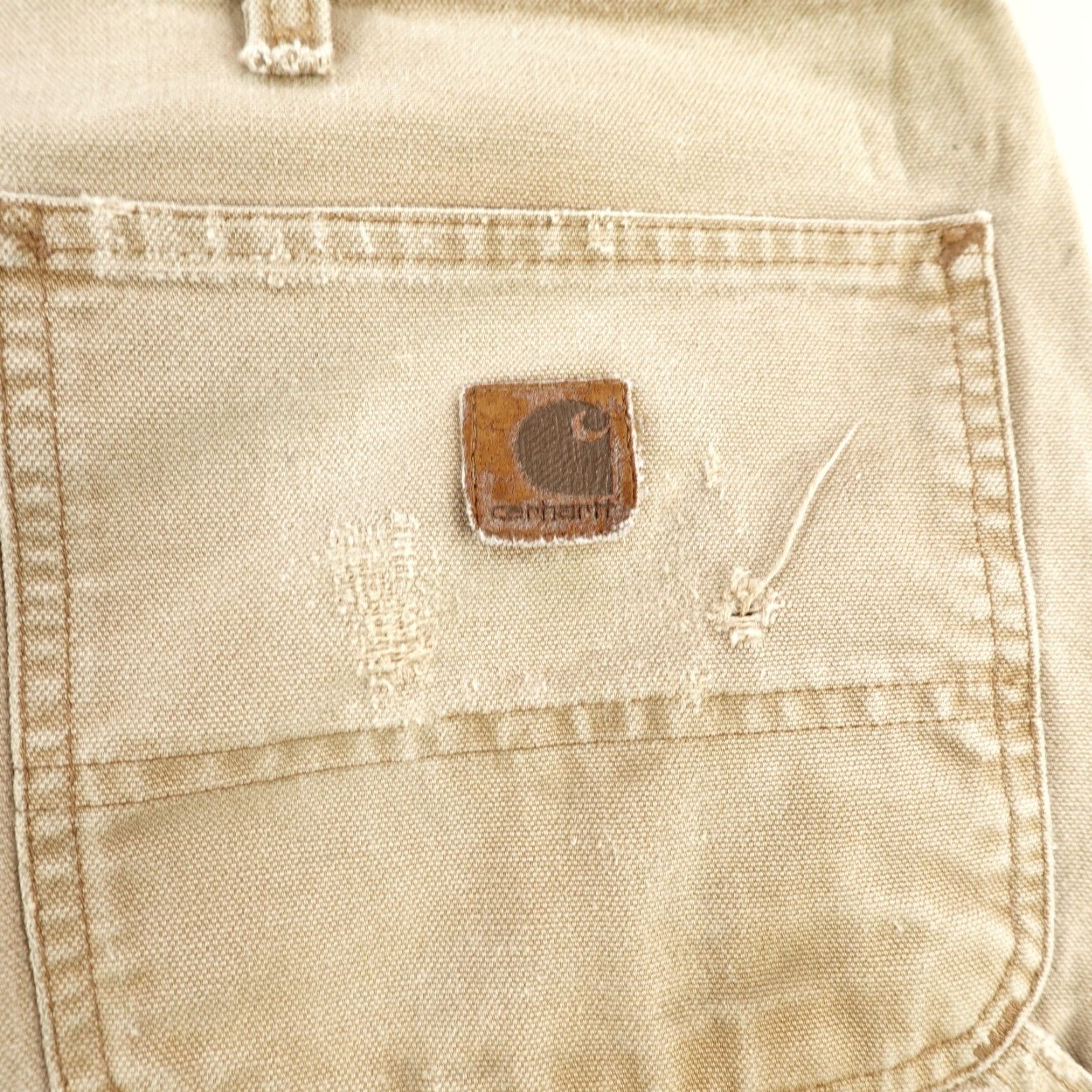 Carhartt Carhartt Pants Men's 42x34 Brown Cotton Workwear Dungaree Fit Carpenter Distressed Canvas Size US 42 / EU 58 - 7 Thumbnail