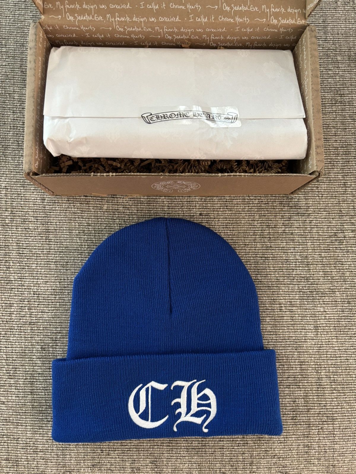 Chrome Hearts Chrome hearts blue watch cap embroidered Size ONE SIZE - 1 Thumbnail