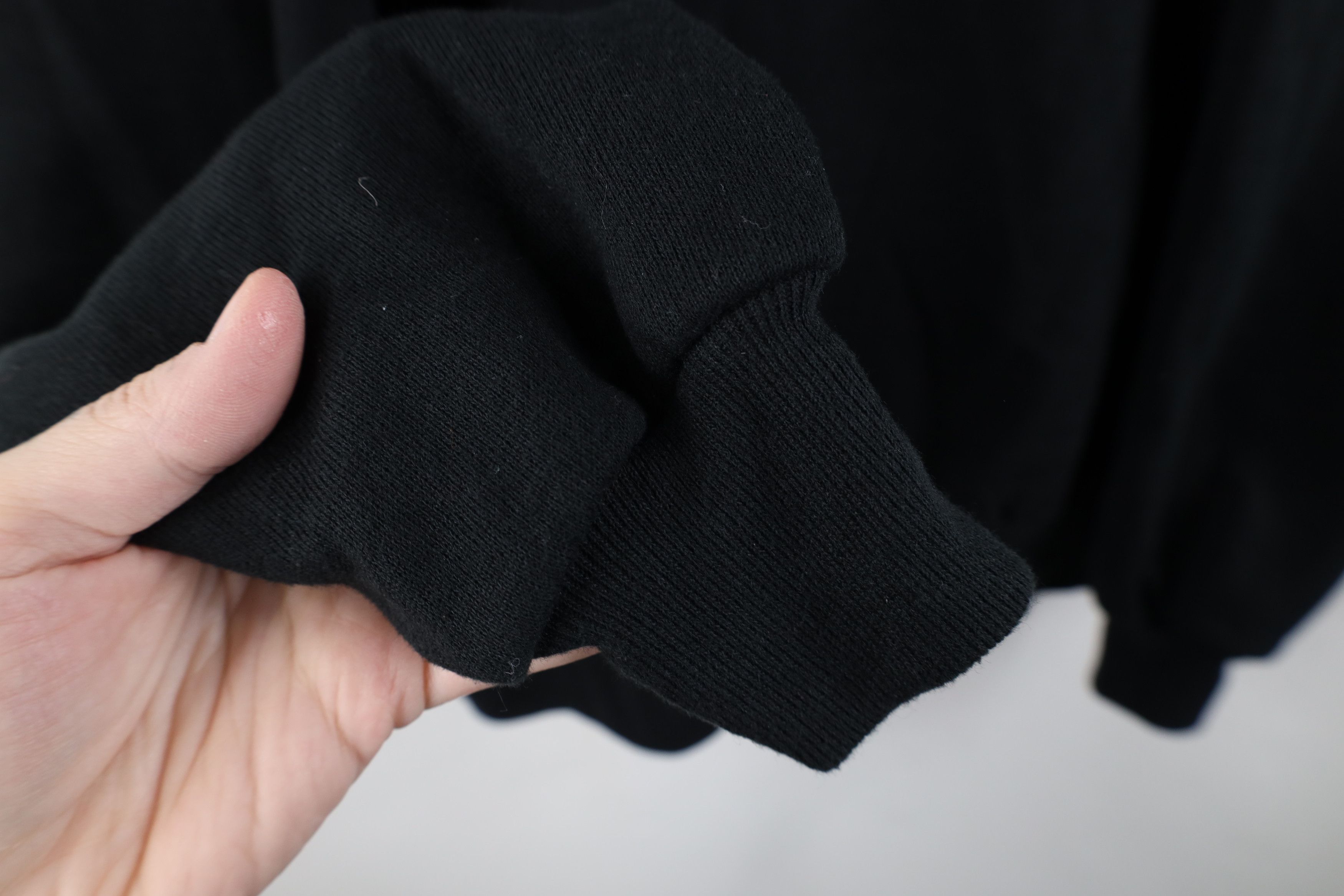 Vintage Vintage 90s Streetwear Blank Crewneck Sweatshirt Black USA Size US XL / EU 56 / 4 - 5 Thumbnail