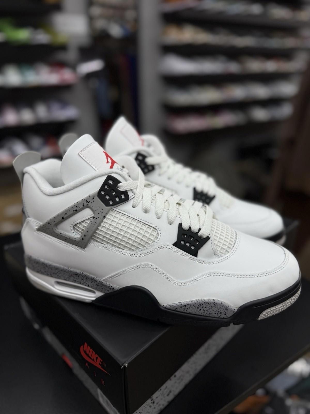 Nike Size 13 - Nike Air Jordan 4 Retro White Cement 2025 New Size US 13 / EU 46 - 11 Thumbnail