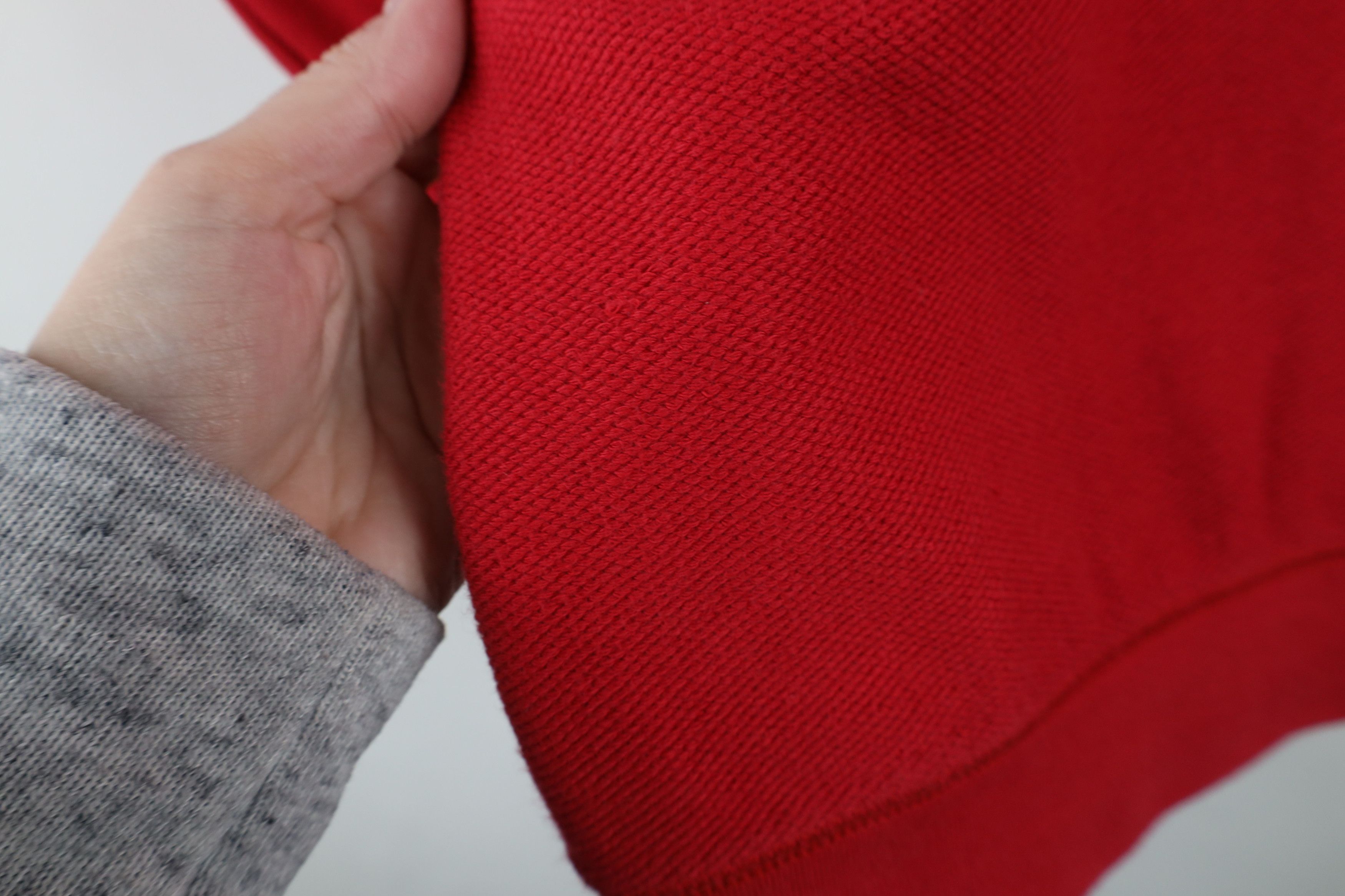 Lands' End × Vintage Vintage 90s Lands End Cotton Weave Crewneck Sweater Red Size L / US 10 / IT 46 - 6 Thumbnail