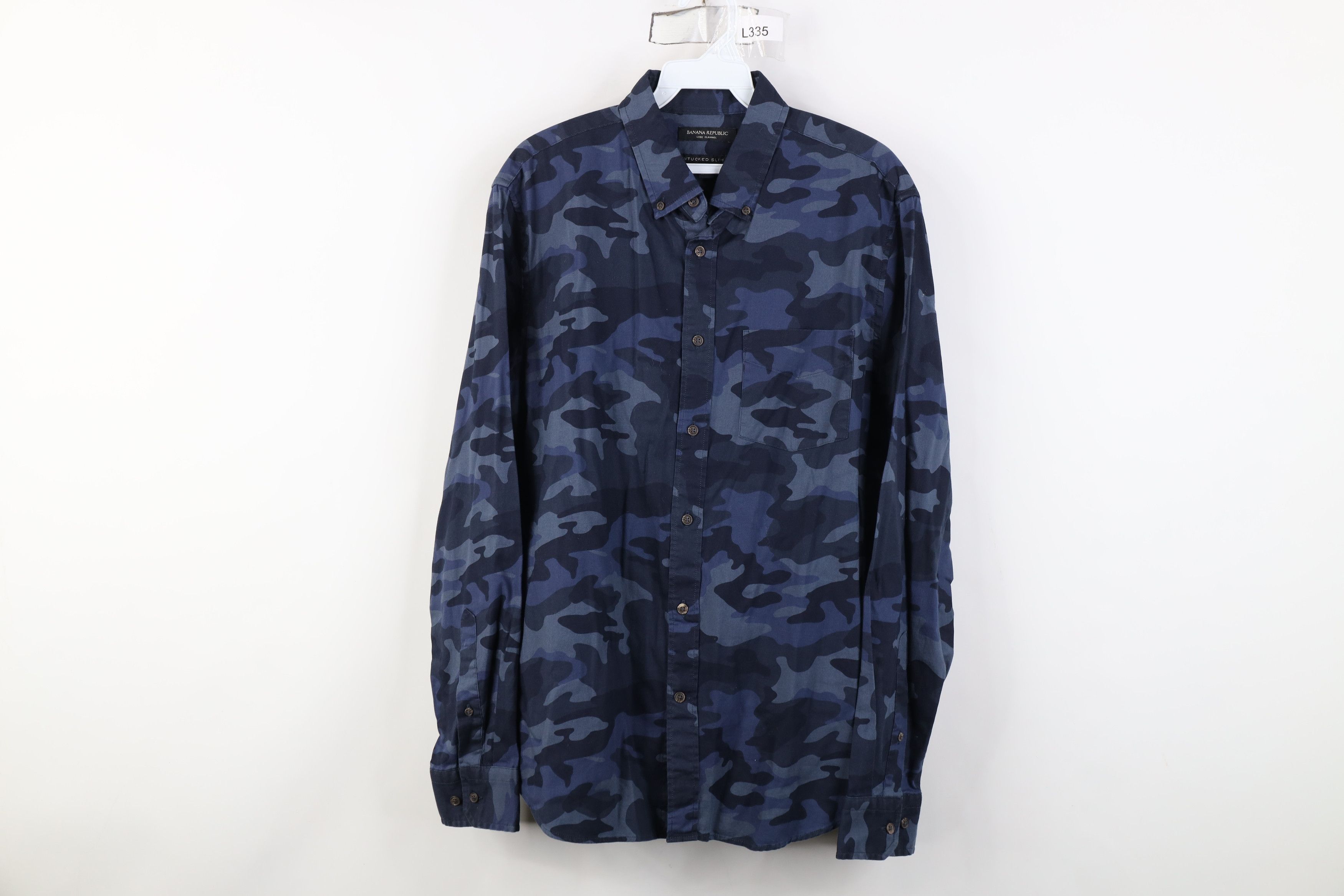 Banana Republic Banana Republic Untucked Luxe Flannel Button Shirt Size US M / EU 48-50 / 2 - 1 Thumbnail