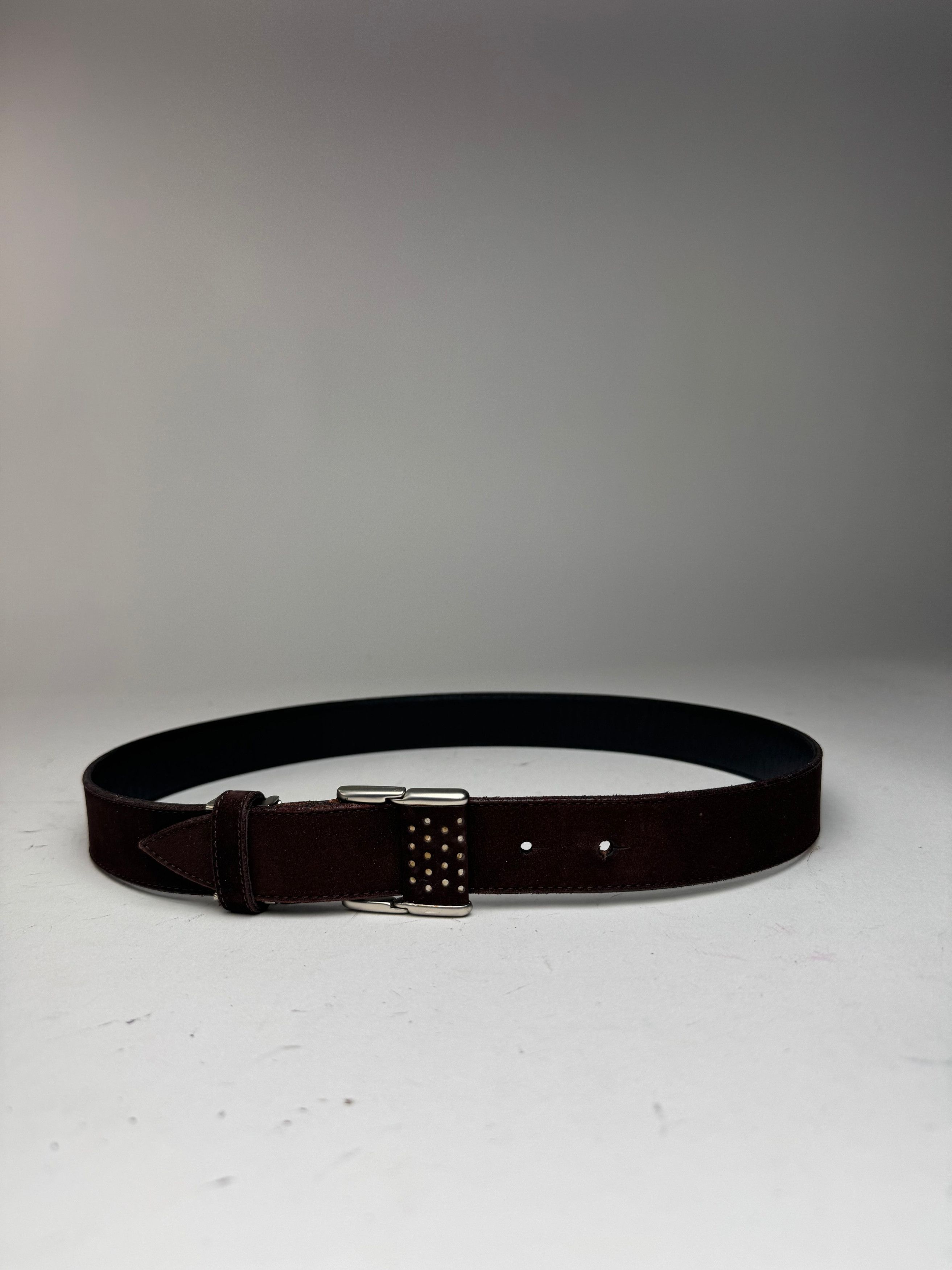 Issey Miyake Vintage Suede Belt Brown Size ONE SIZE - 1 Thumbnail
