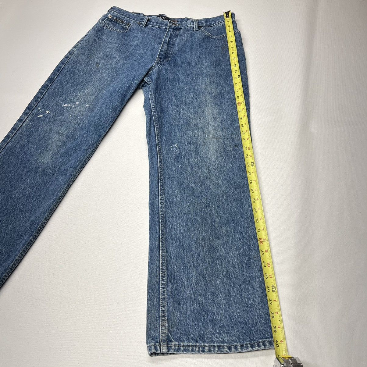 Izod × Vintage Izod Men Jeans Blue Relaxed Fit Straight Leg Denim Workwear Size US 36 / EU 52 - 20 Thumbnail