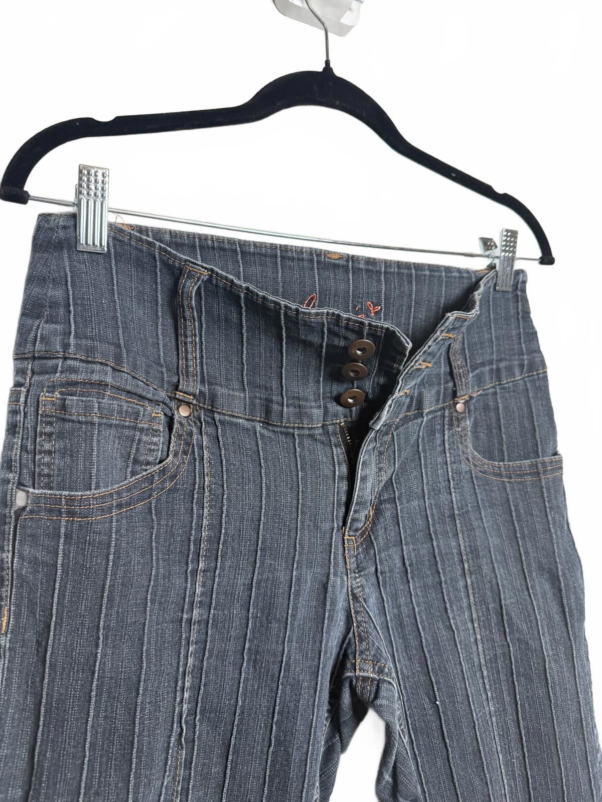 Designer Vintage Y2K Denim Jean Capri Pants Size 32" / US 10 / IT 46 - 2 Thumbnail