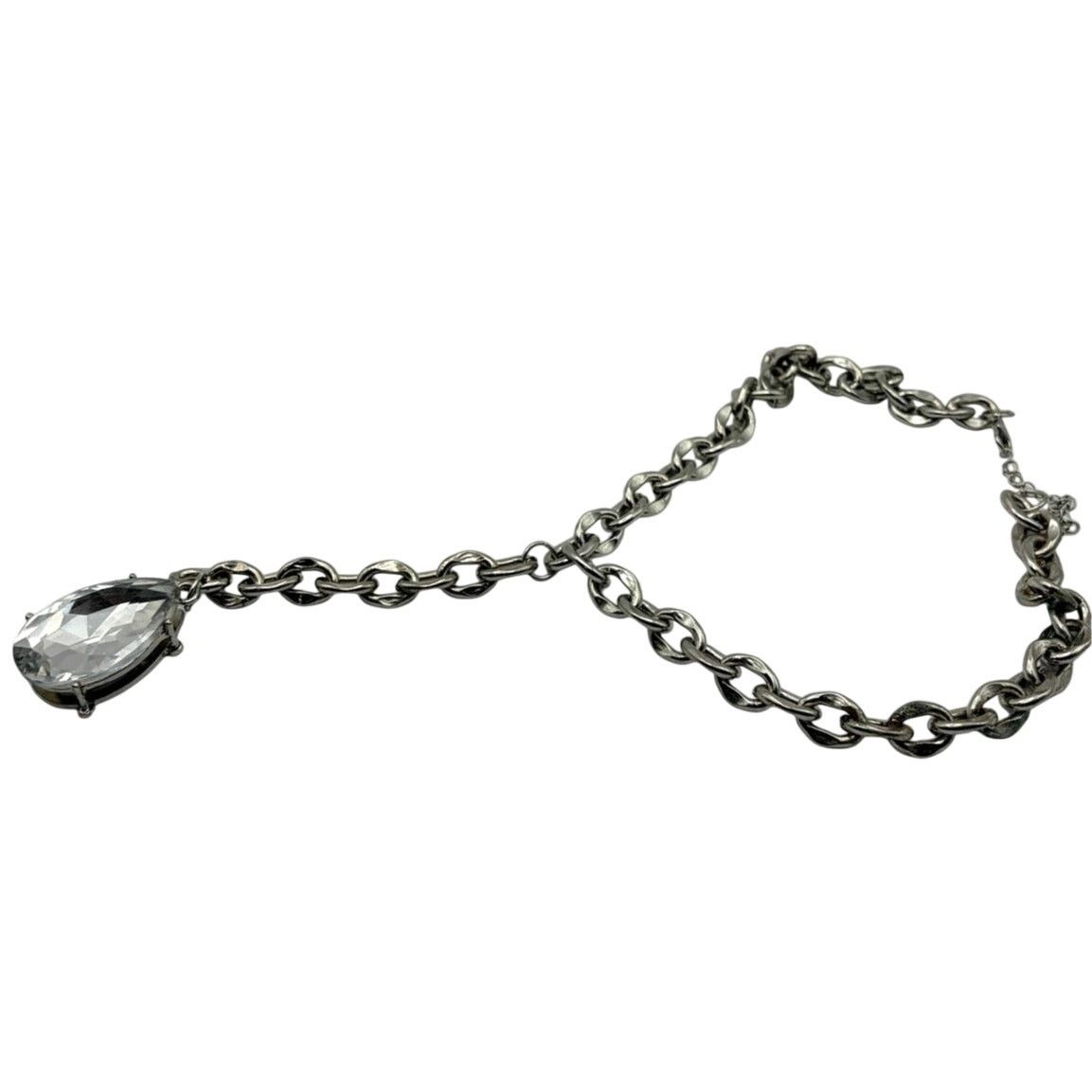 Other Silver Crystal Chain Necklace Size ONE SIZE - 3 Thumbnail