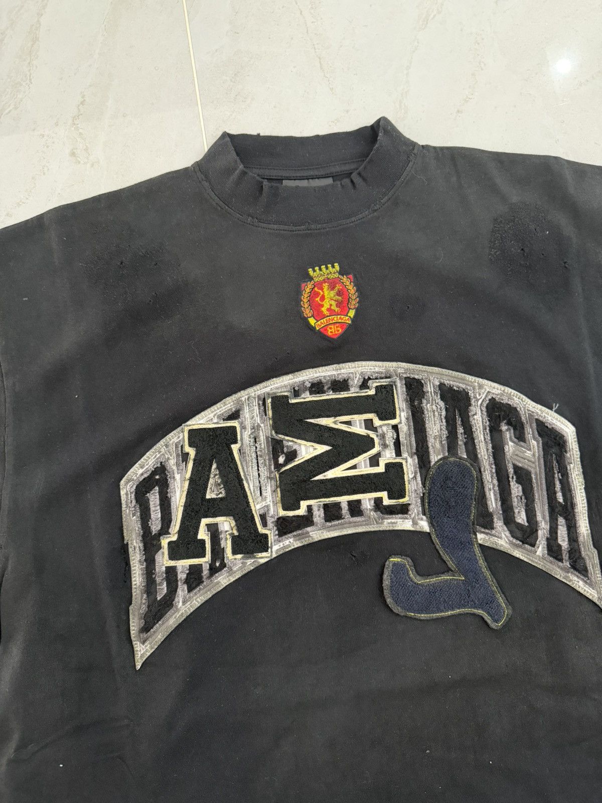 Balenciaga Balenciaga Graffiti Tshirt Black Sz.1 Oversized Size US S / EU 44-46 / 1 - 2 Thumbnail