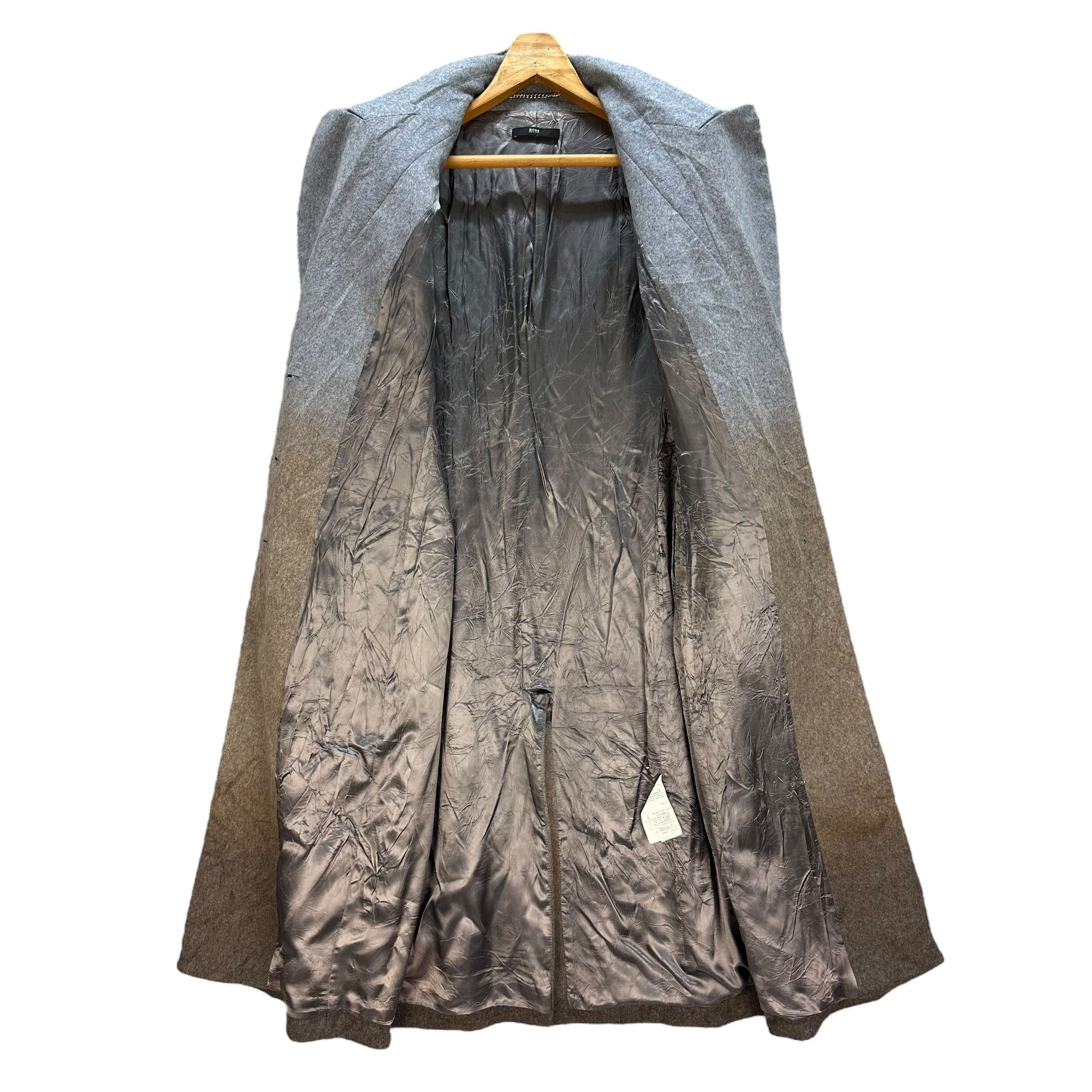 Hugo Boss Gorgeous Hugo Boss Three Tone Wool Long Coat #A11-0258 Size M / US 6-8 / IT 42-44 - 6 Thumbnail