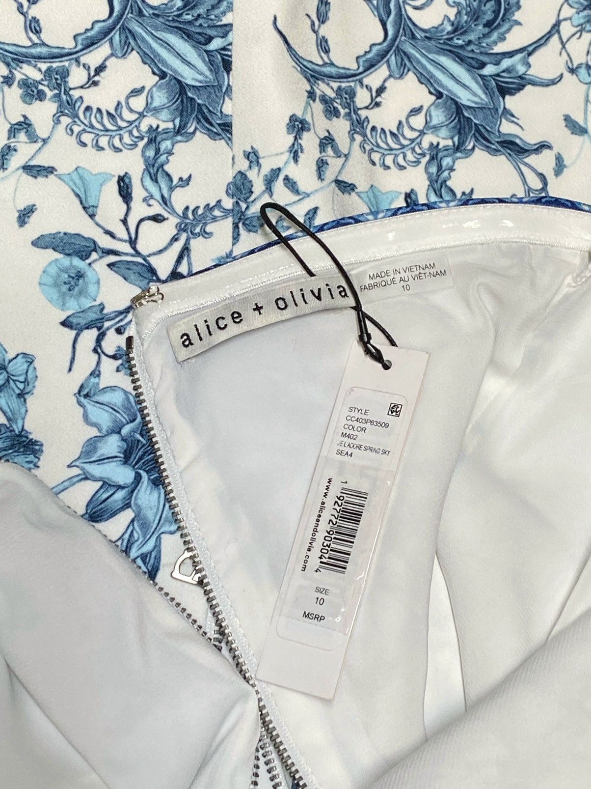Alice + Olivia Alice and Olivia Strapless Floral Mini Dress size 10 Size L / US 10 / IT 46 - 14 Thumbnail