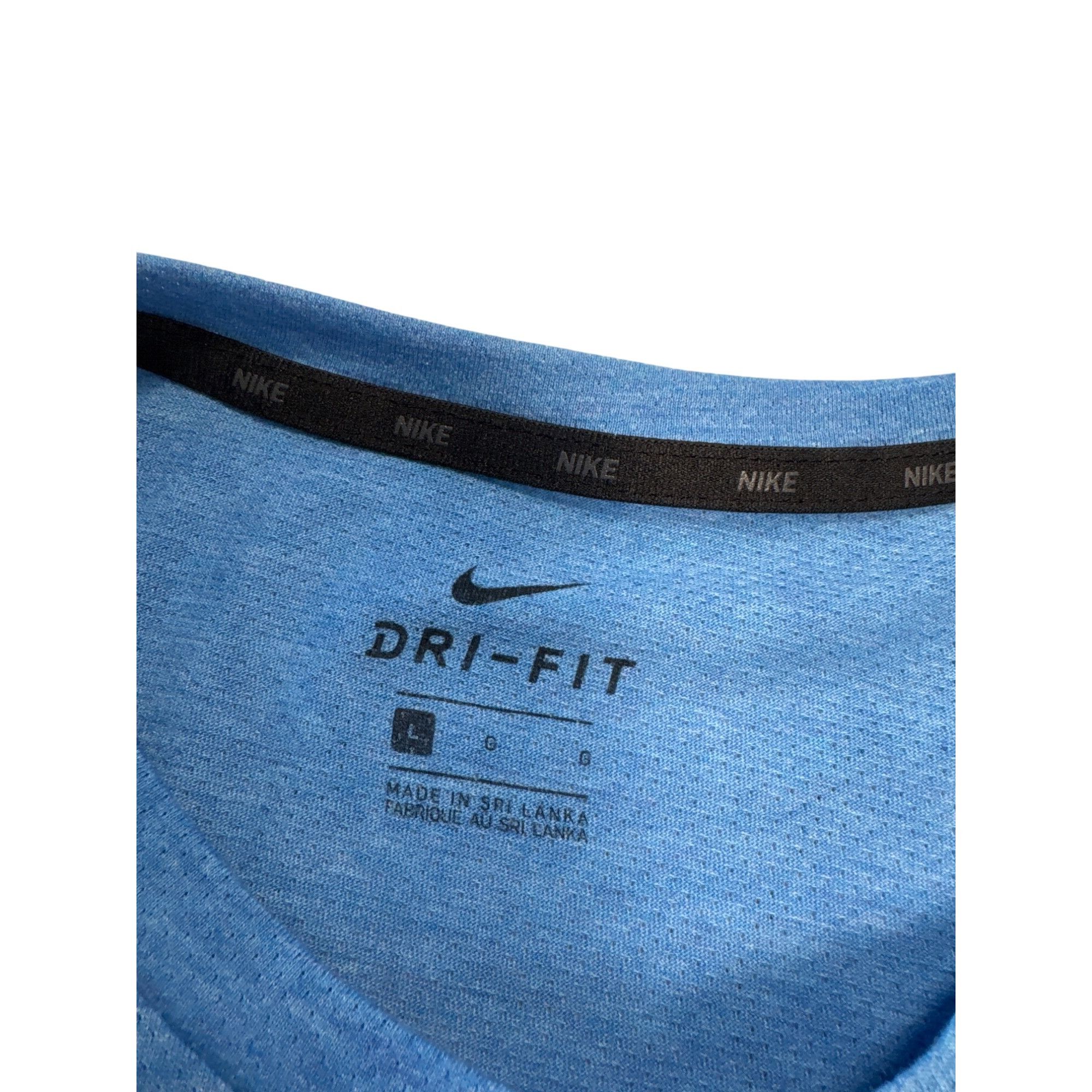 Nike Nike Dri-Fit Blue T-Shirt Size L SKU 7264 Size US L / EU 52-54 / 3 - 4 Thumbnail