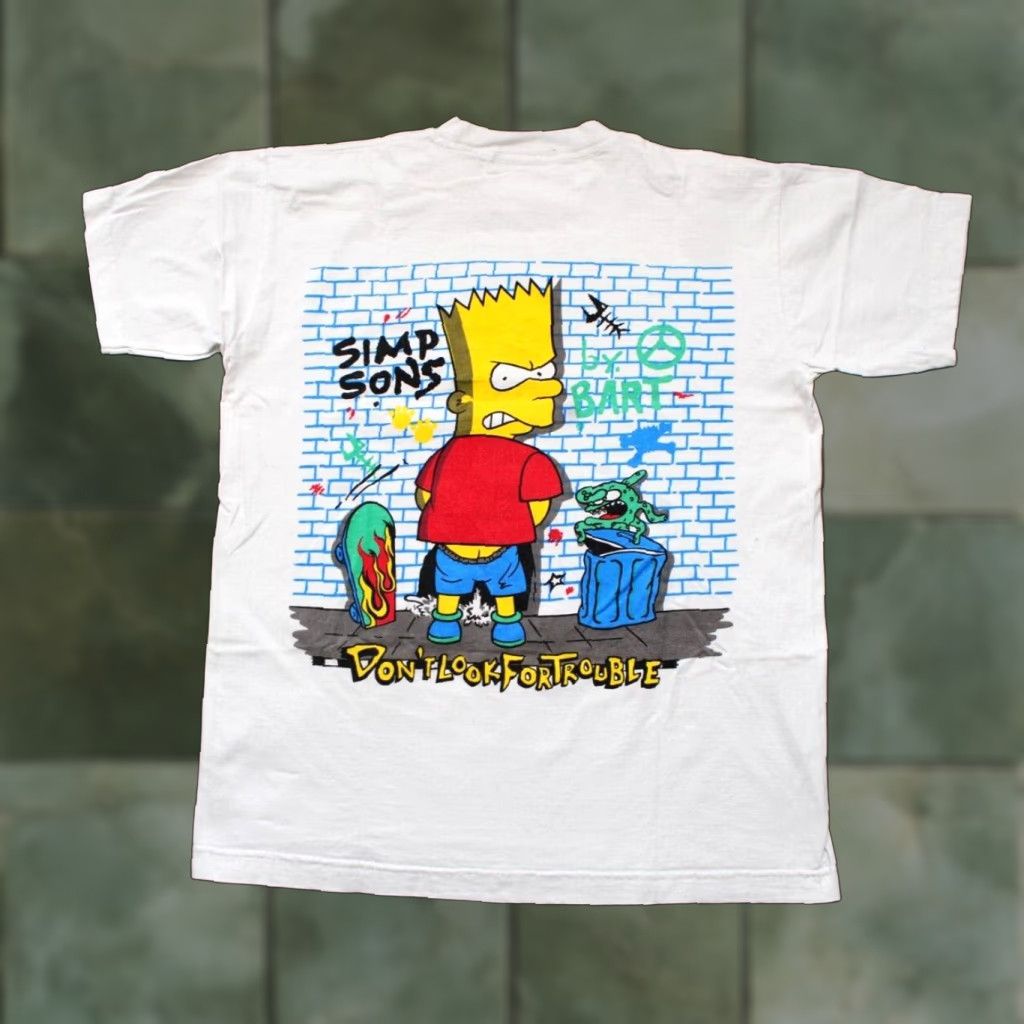 Vintage VINTAGE The Simpsons T-SHIRT 1990S DON’T LOOK M White S-XS? Wait original. Size US M / EU 48-50 / 2 - 1 Thumbnail
