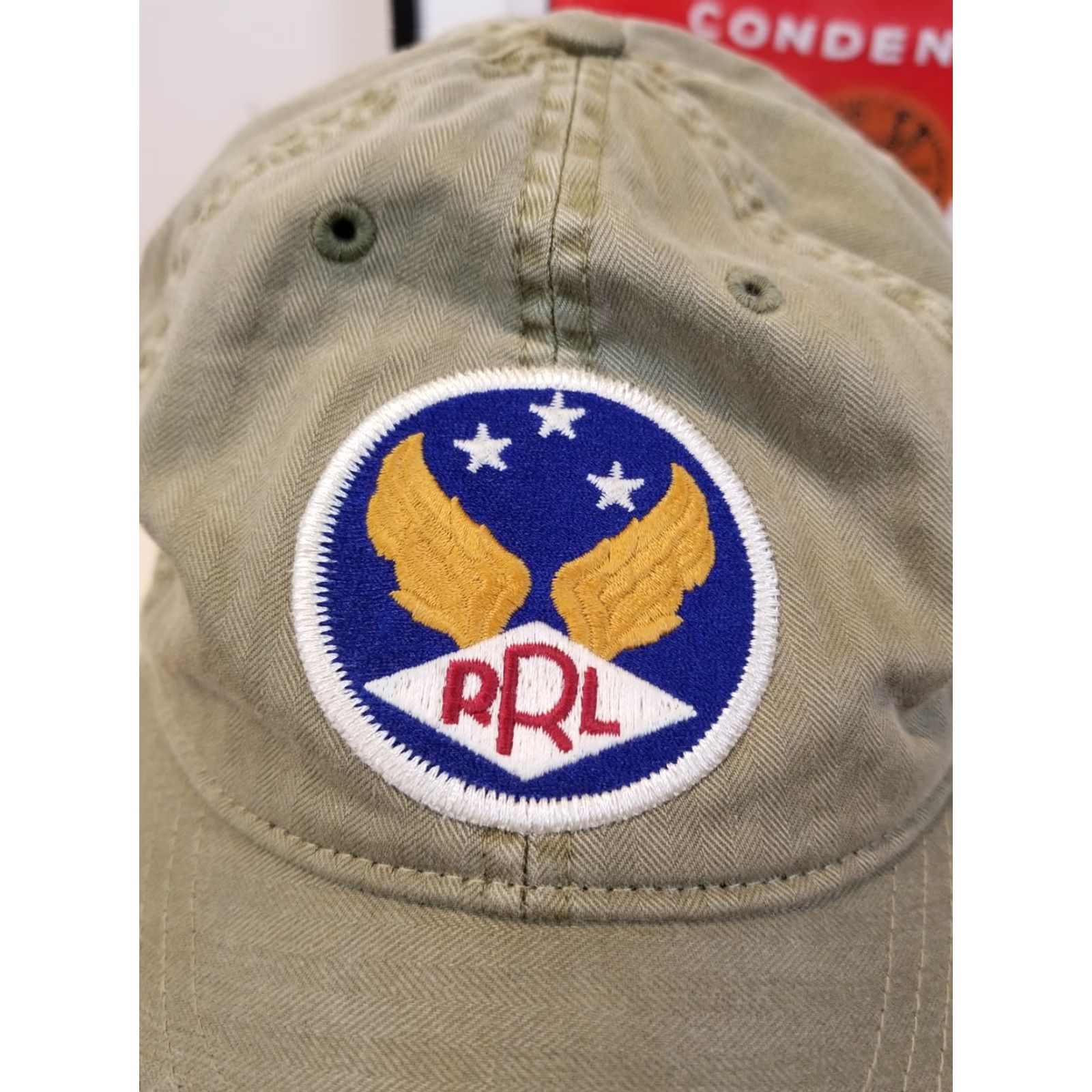 Vintage VINTAGE RRL HERRINGBONE ARMY GREEN HAT ONE SIZE Baseball Cap Mens YXS? Size ONE SIZE - 2 Thumbnail