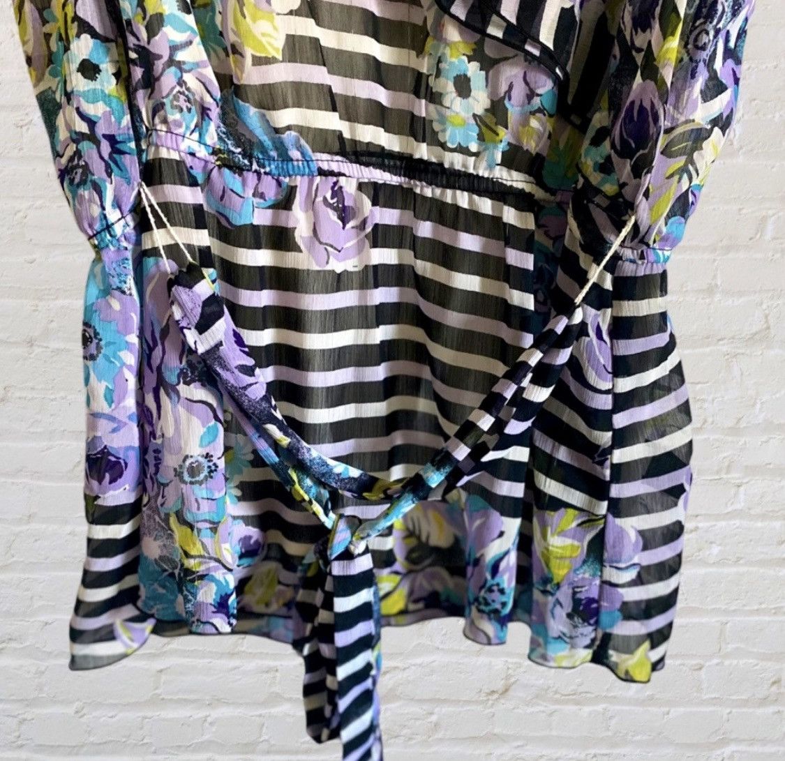 Other IZ BYER FLORAL STRIPED SLEEVELESS TANK TOP WITH WAIST TIE Size XL / US 12-14 / IT 48-50 - 9 Thumbnail