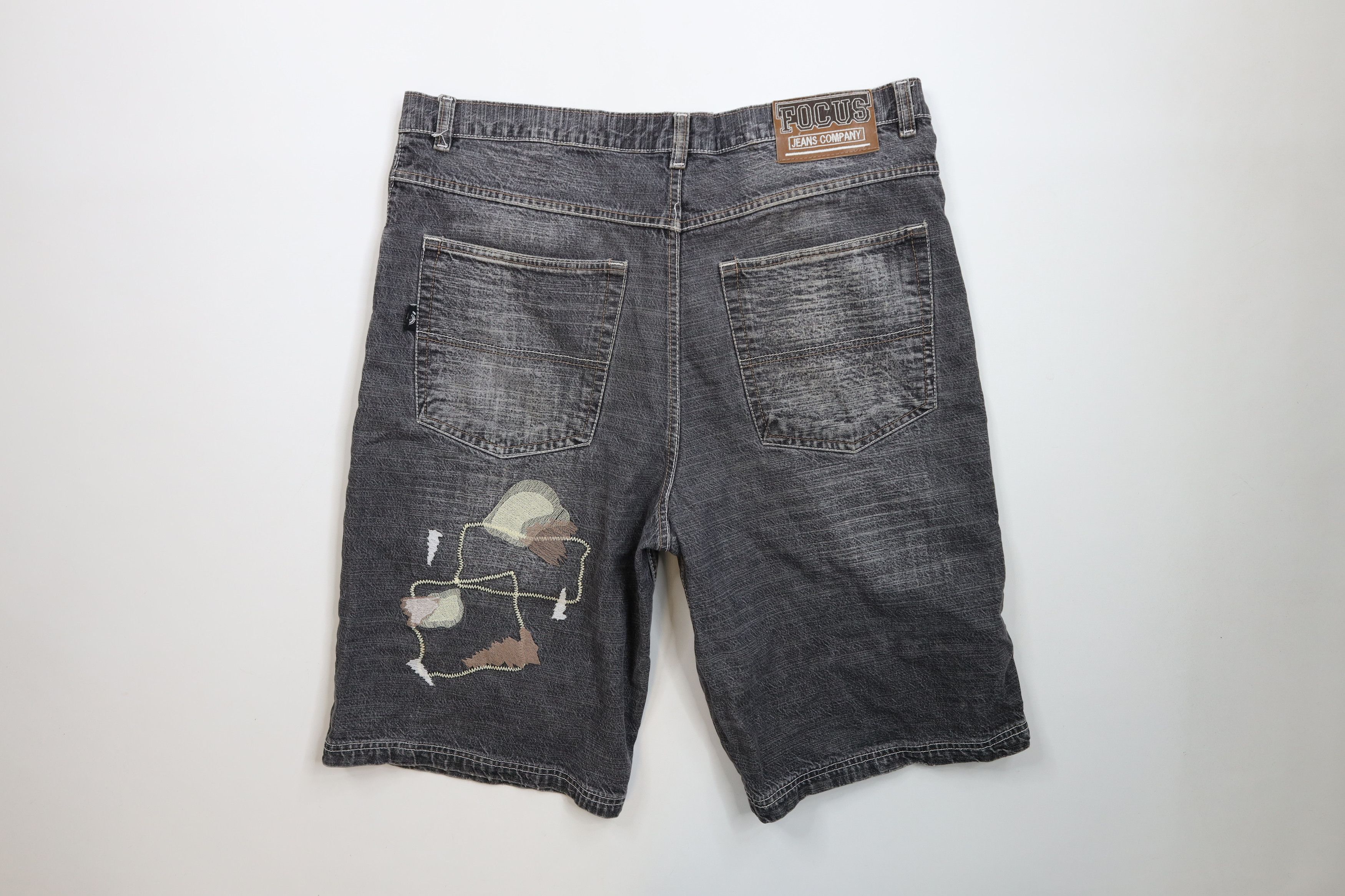 Vintage Vintage 90s Y2K Streetwear Patchwork Denim Jean Shorts Jorts Size US 38 / EU 54 - 12 Thumbnail
