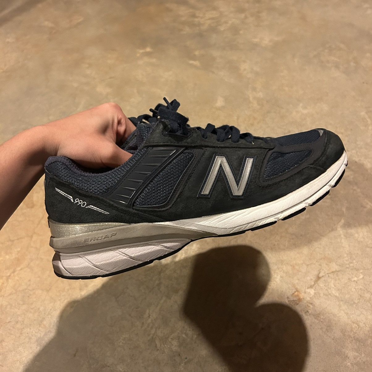 New Balance New Balance 990v5 Navy Blue US 12 Made in USA 🇺🇸 Size US 12 / EU 45 - 6 Thumbnail