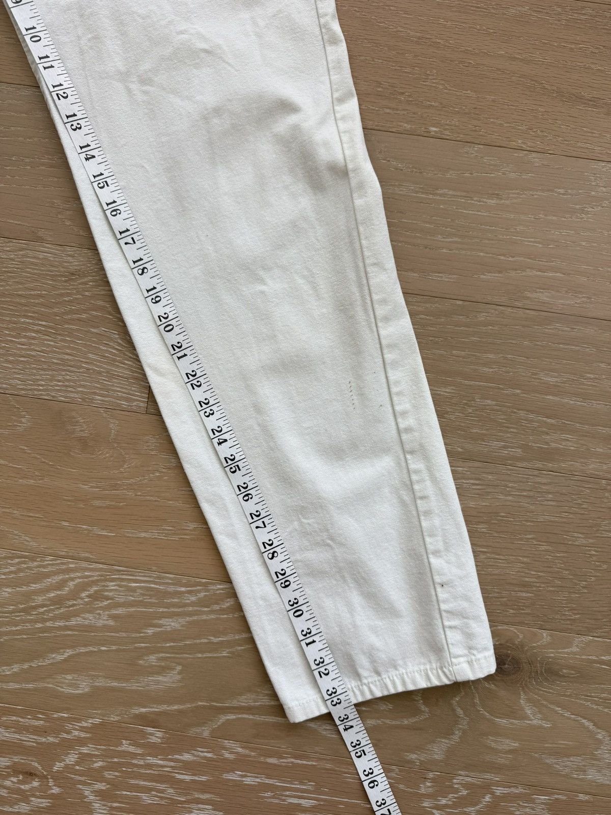 Levi's Vintage 80s White Pleated Levi’s 501 Pants Size 31" - 14 Thumbnail