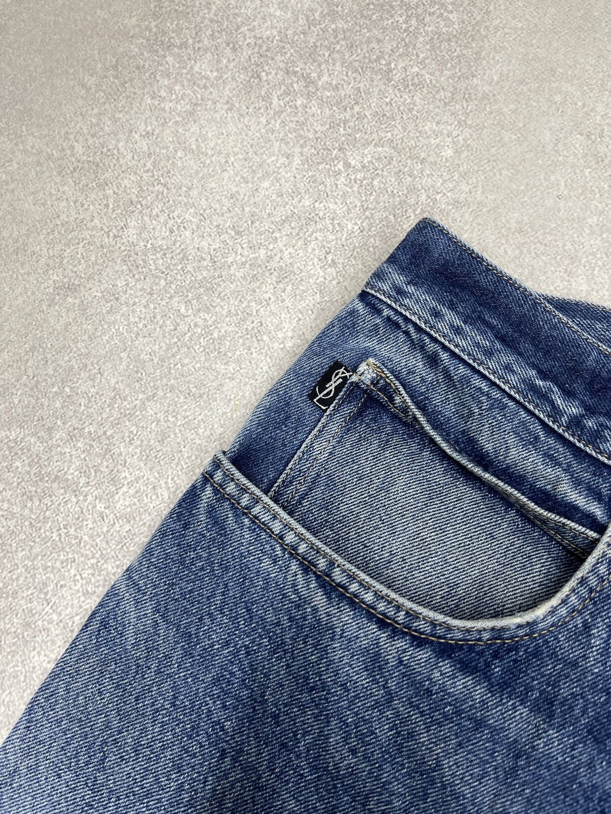Yves Saint Laurent Vintage Yves Saint Laurent Denim Jeans Blue Y2K Size US 38 / EU 54 - 8 Thumbnail