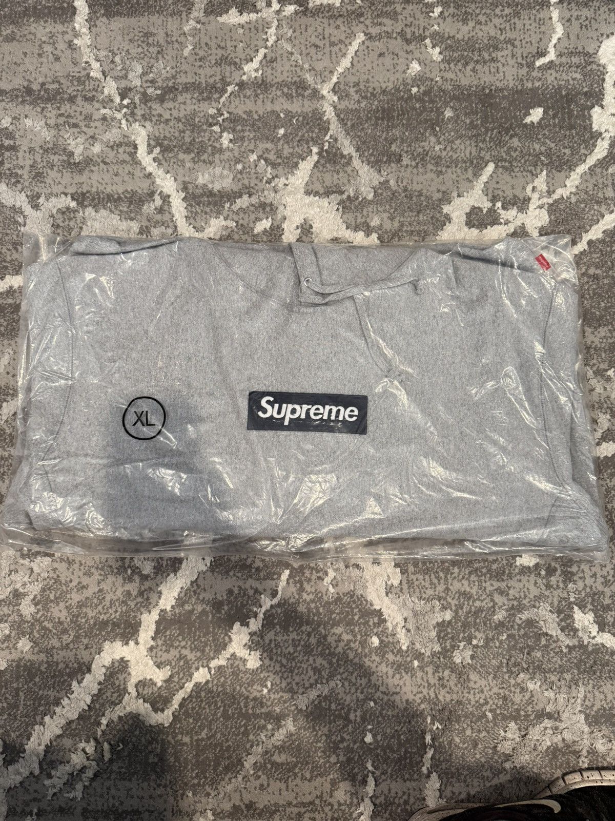 Supreme Supreme 1997 Arabic Box Logo Hoodie Grey | Grailed