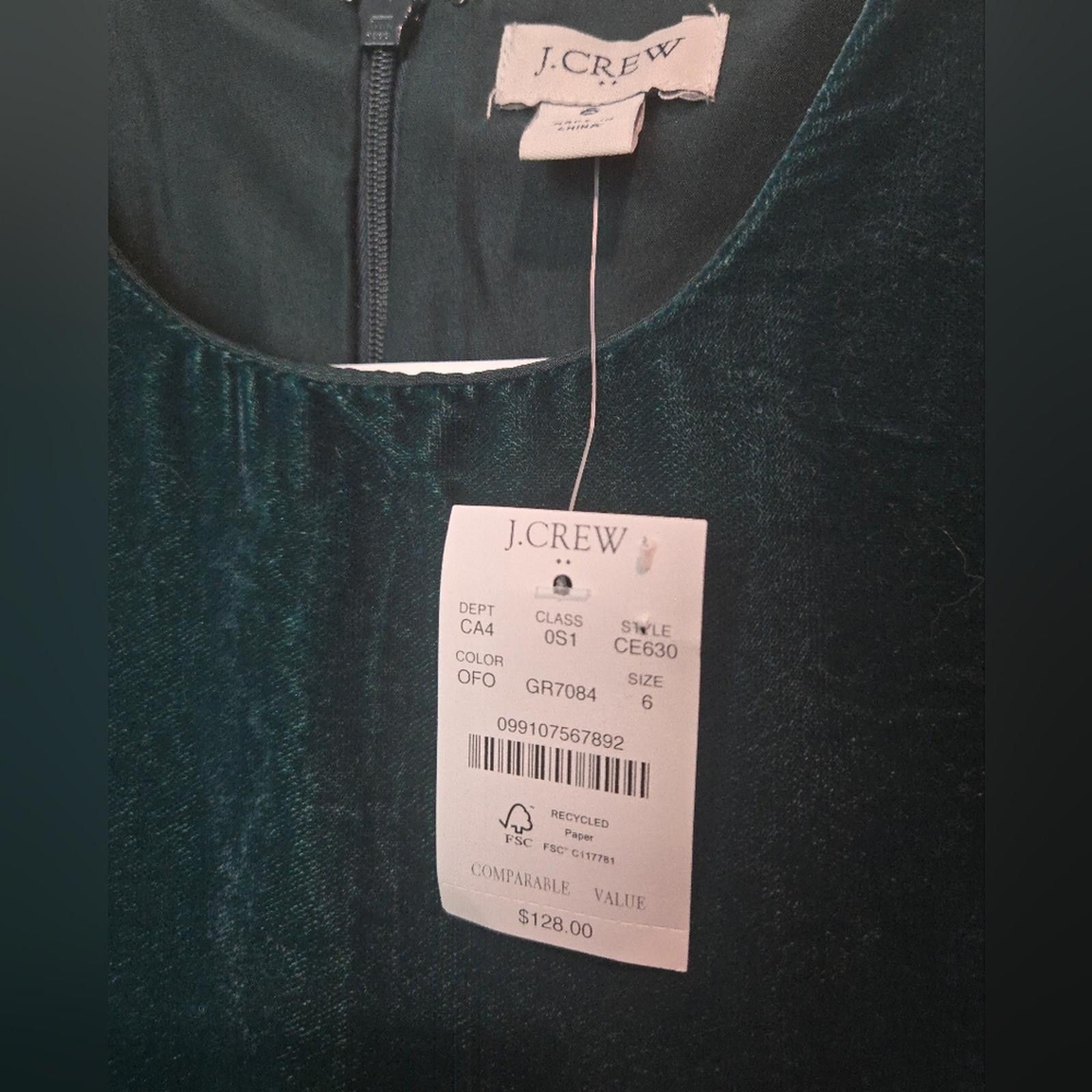 J.Crew J Crew Velvet Mini Dress Size M / US 6-8 / IT 42-44 - 5 Thumbnail