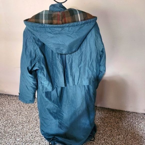 Eddie Bauer Eddie Bauer Long Zip Out Warm Wool Lining Hooded Teal Nylon Size L / US 10 / IT 46 - 2 Thumbnail