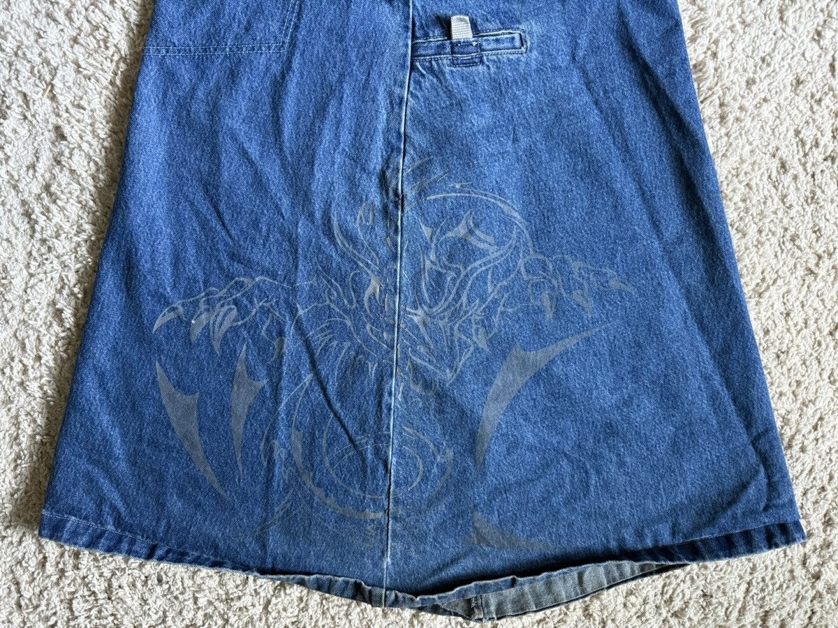 Menace 90s Menace Dragon Denim 66 Inch Opening JNCO Skater Rave Y2K Size US 32 / EU 48 - 5 Thumbnail